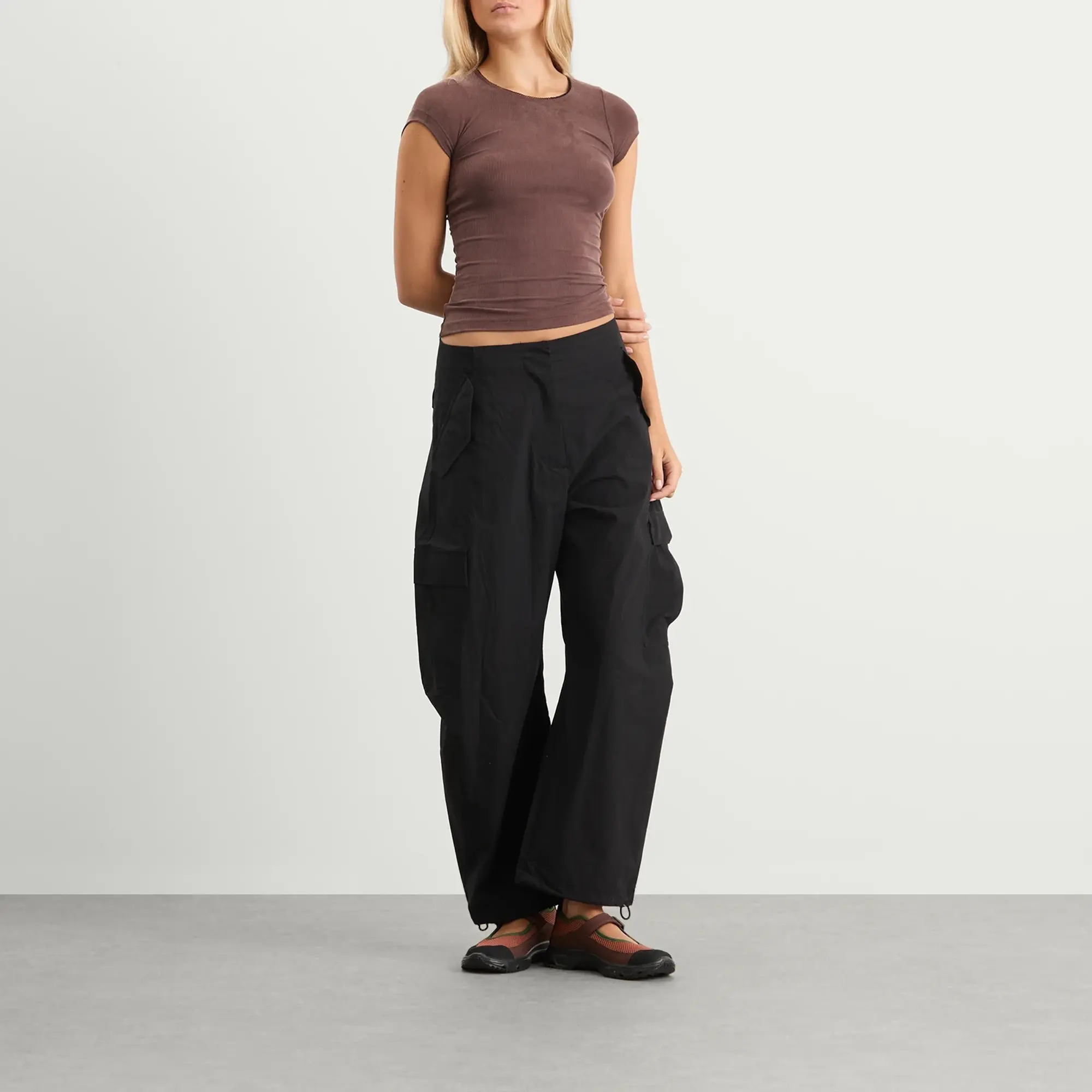 Fruity Booty Women's Second Skin Tee Brown