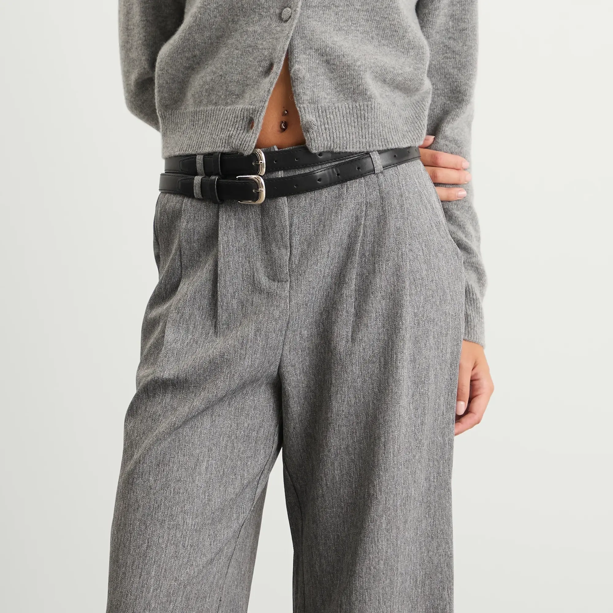 4th & Reckless Women's Mira Trousers Dark Grey