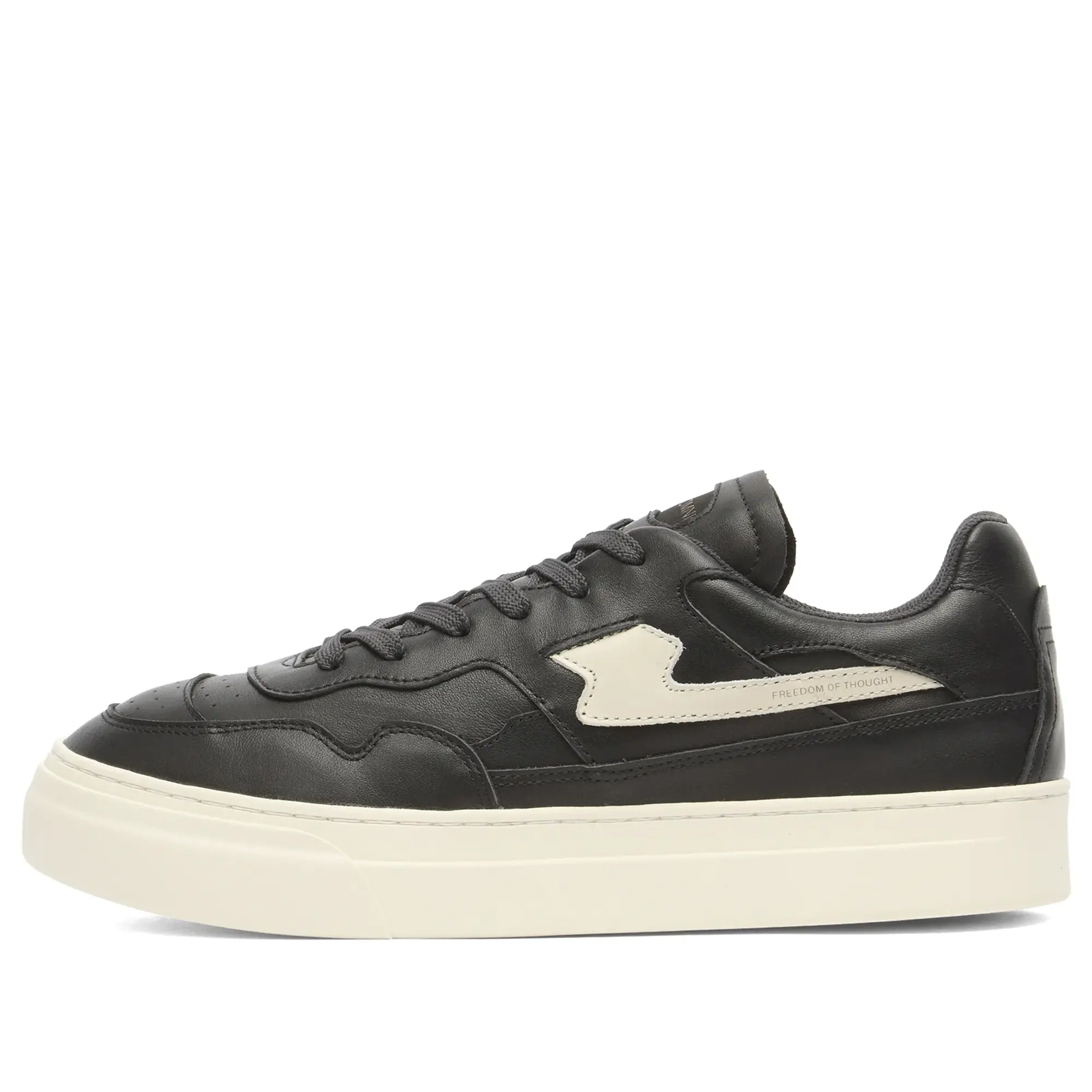Stepney Workers Club Men's OMNI Pearl S-Strike Leather Black Cream