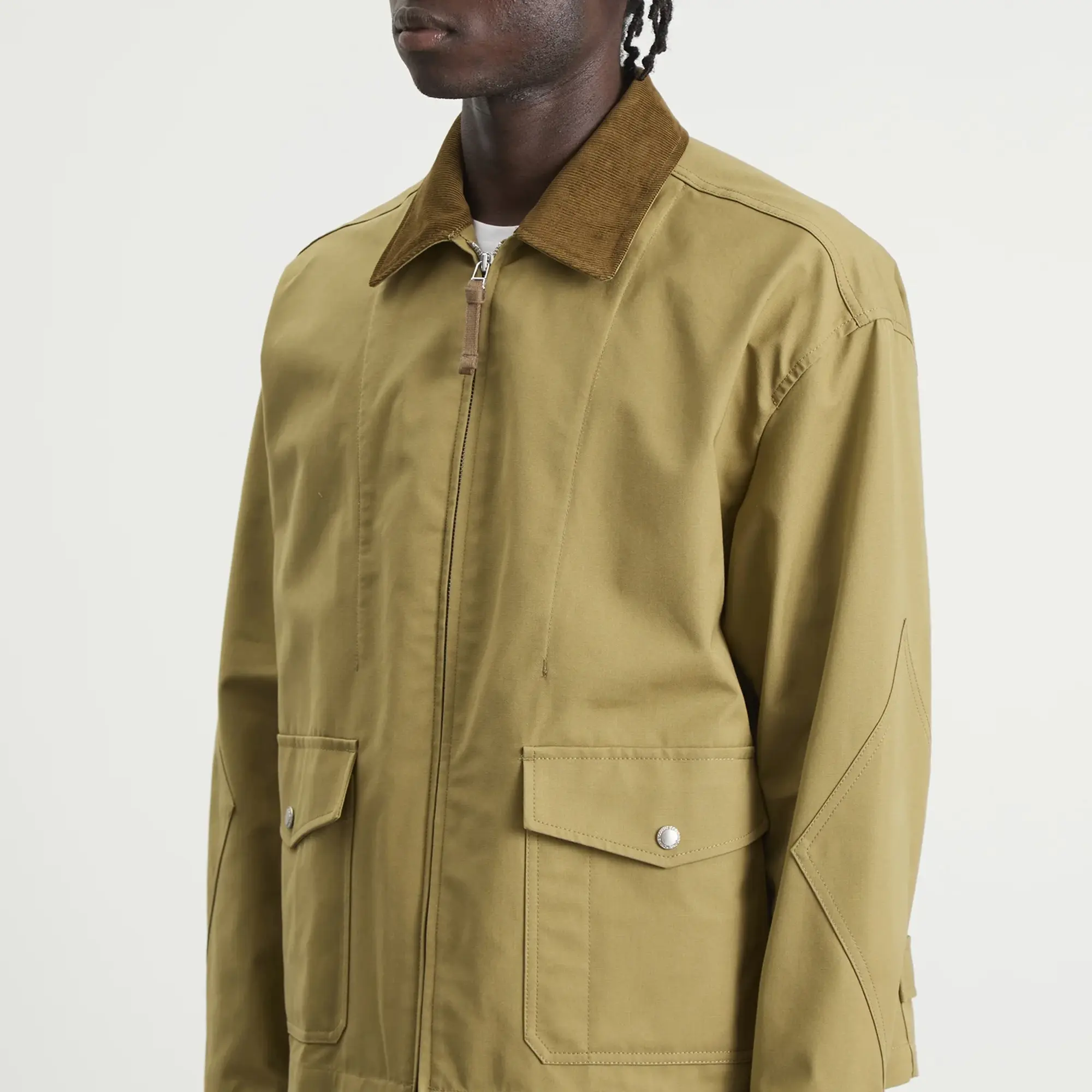 Comme des Garçons Homme Men's Nylon Cordura Triple Layer Jacket Beige