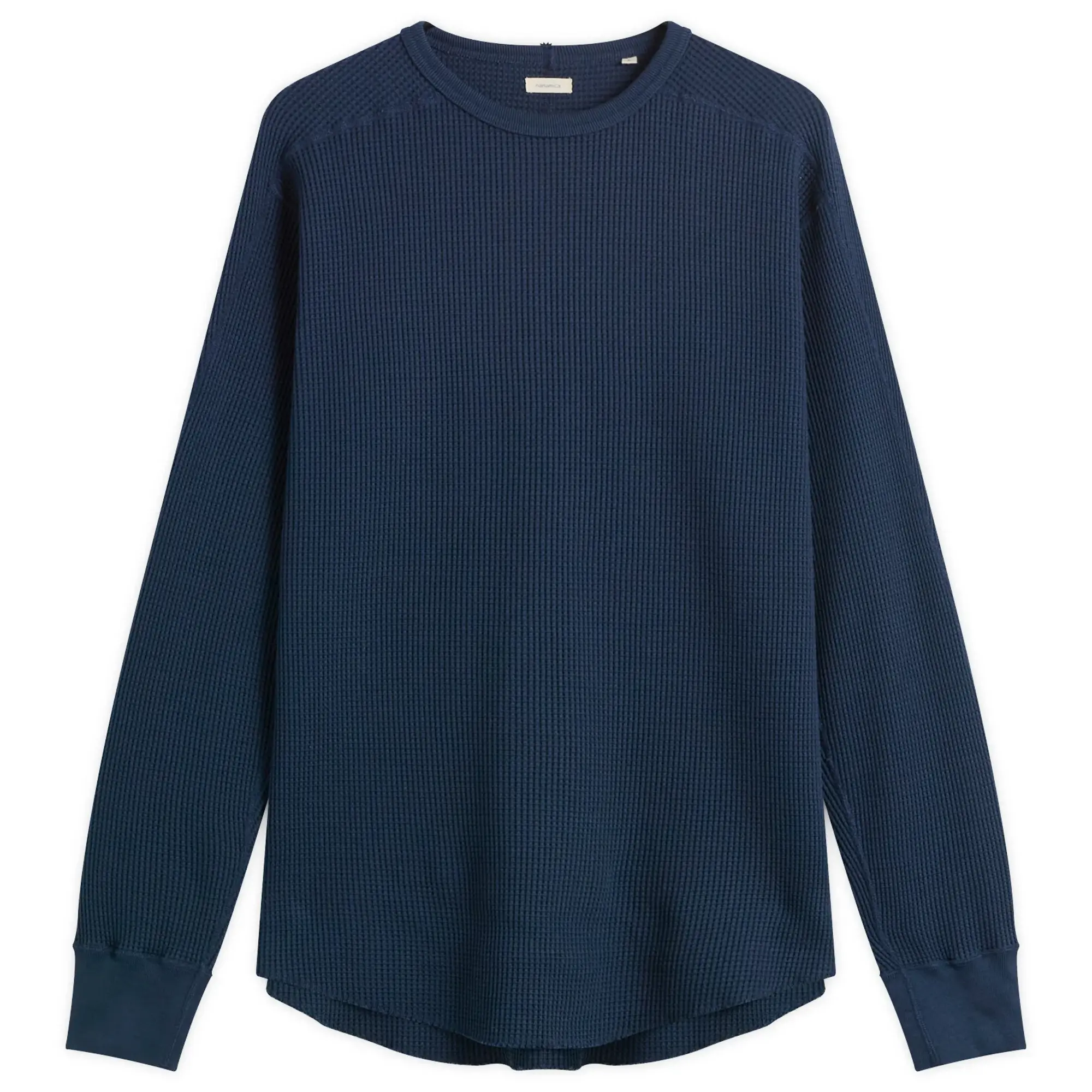 Nanamica Men's Crew Neck Thermal Sweatshirt Navy