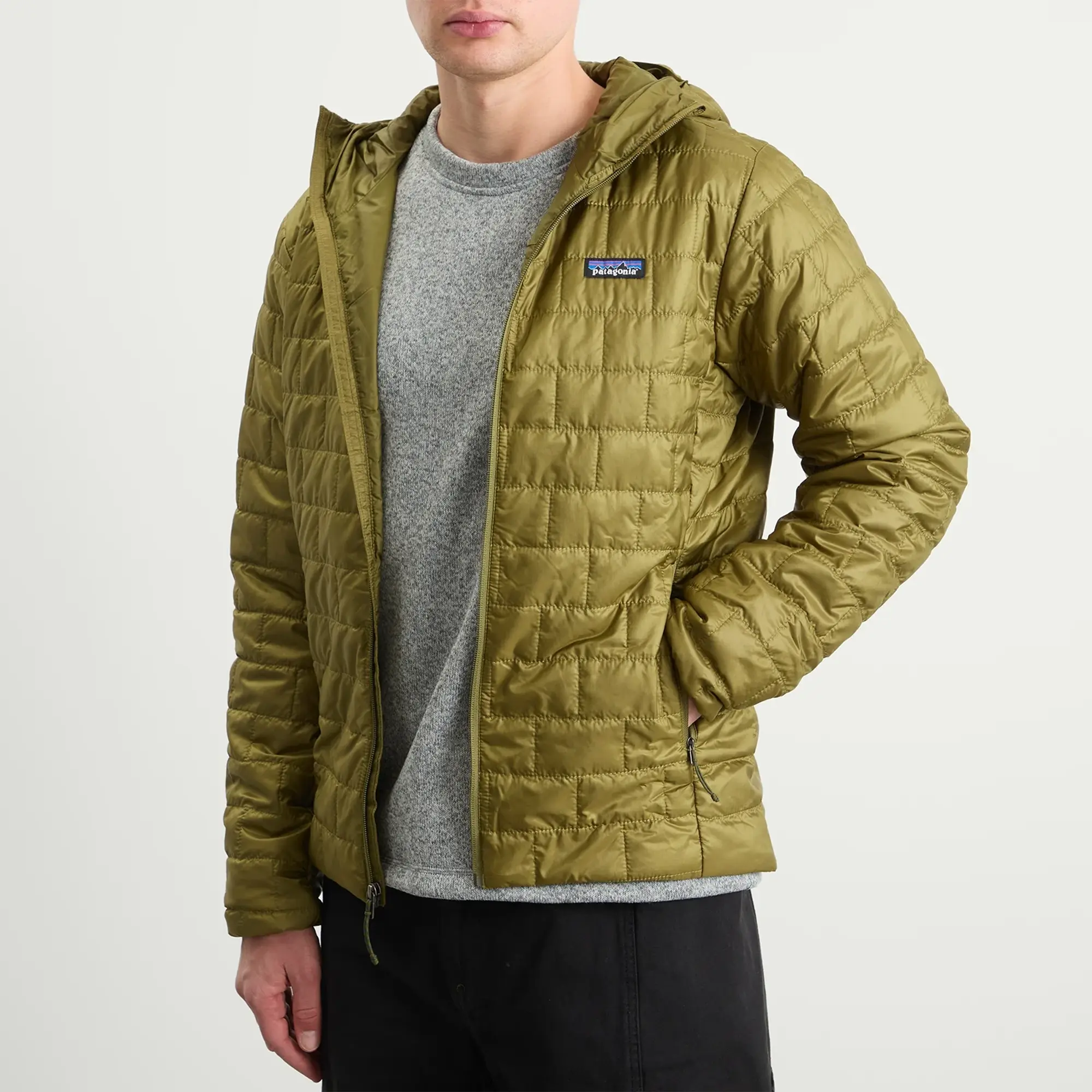 Patagonia Men's Nano Puff Hooded Jacket Pond Green