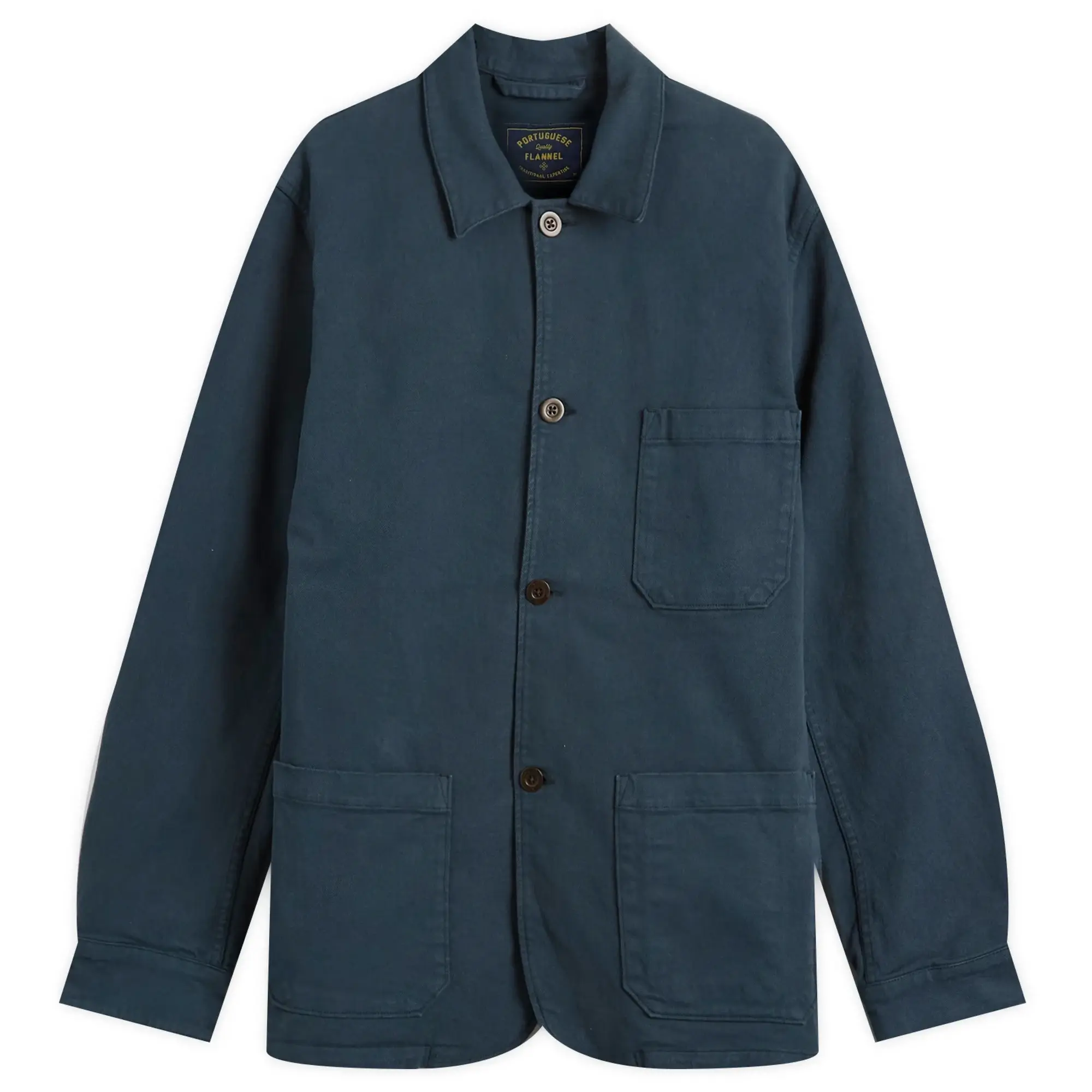 Portuguese Flannel Men's Labura Chore Jacket Navy