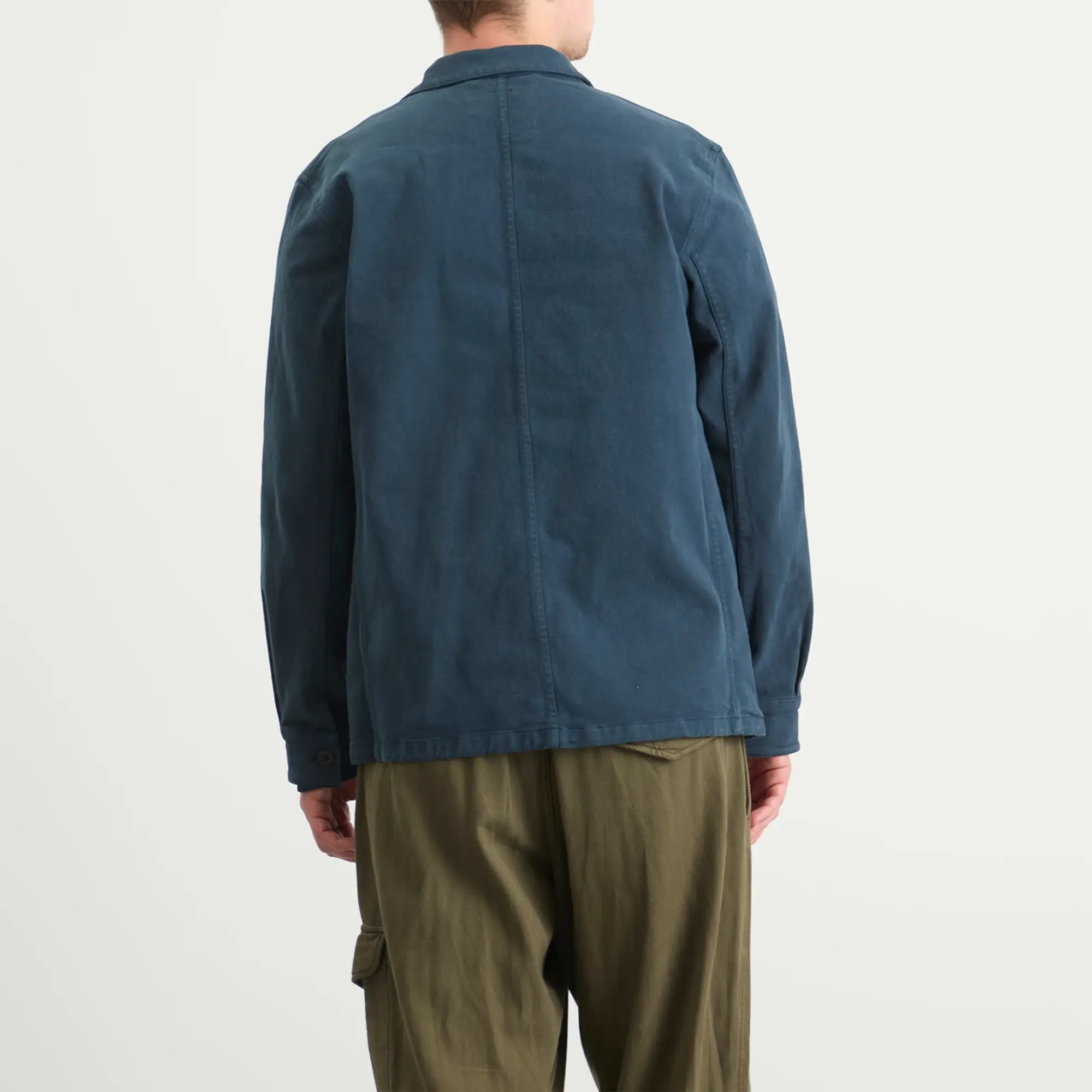 Portuguese Flannel Men's Labura Chore Jacket Navy