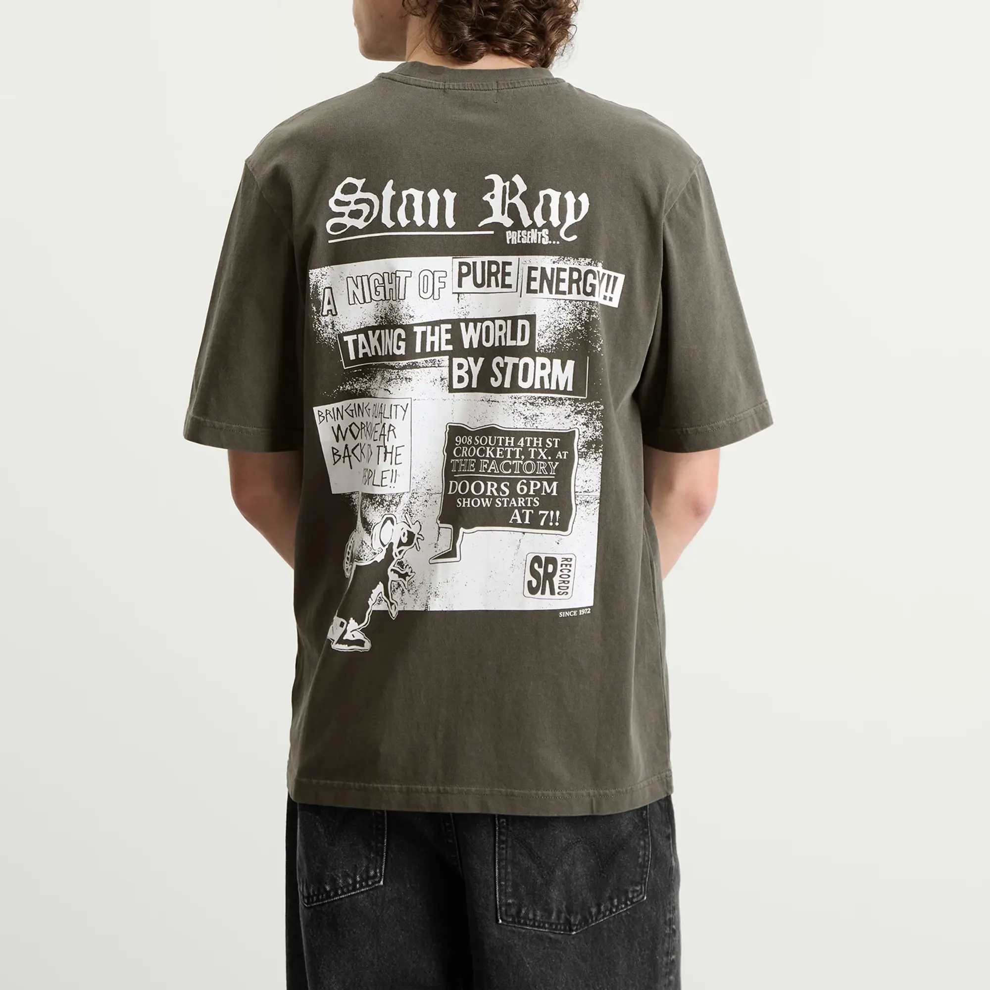 Stan Ray Men's Hardcore T-Shirt Washed Black