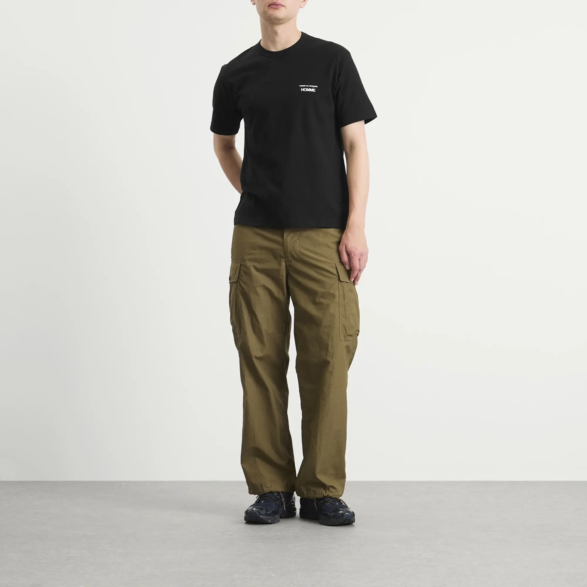 Comme des Garçons Homme Men's Logo T-Shirt Black