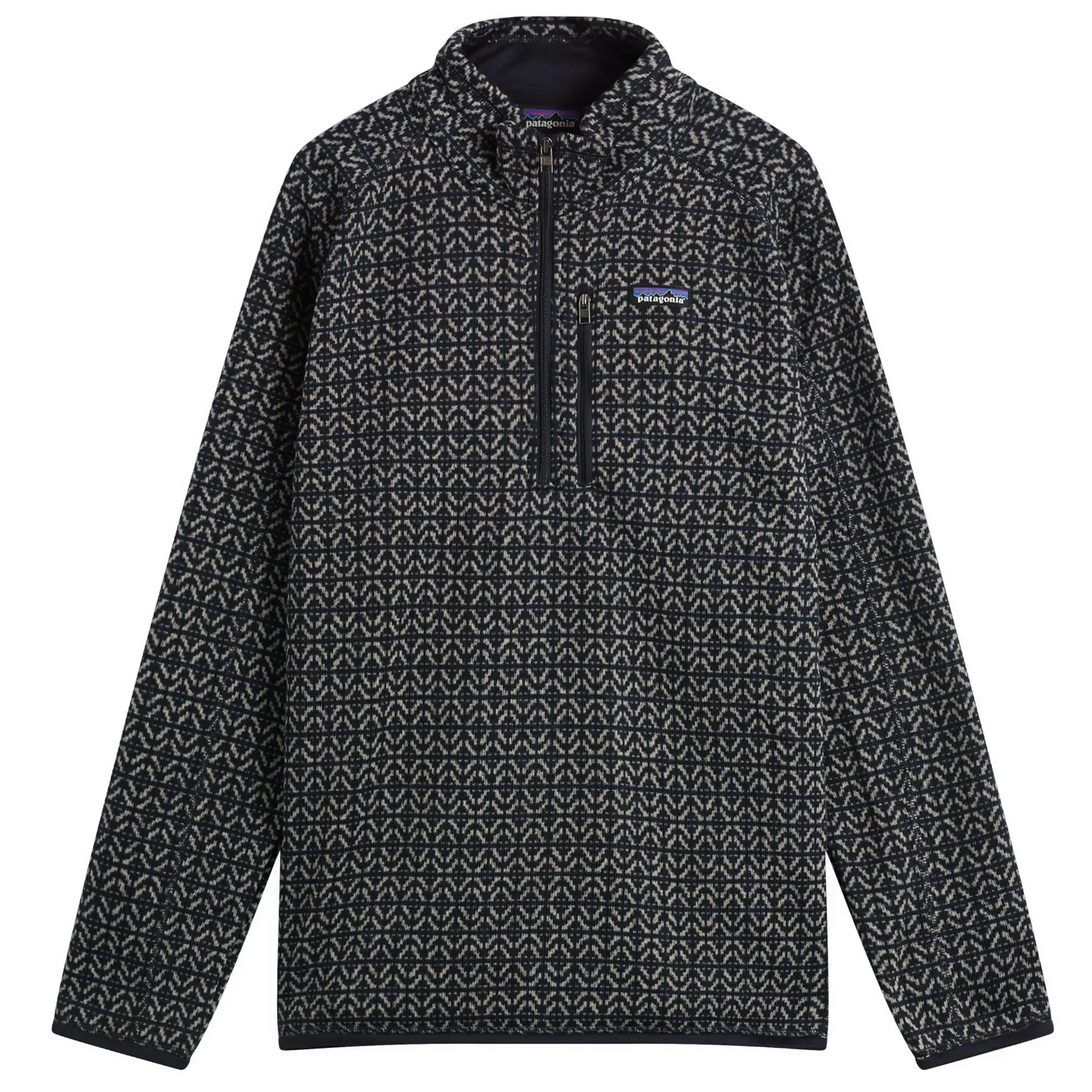 Patagonia Men's Better Sweater 1/4 Zip Scales Sunken Blue