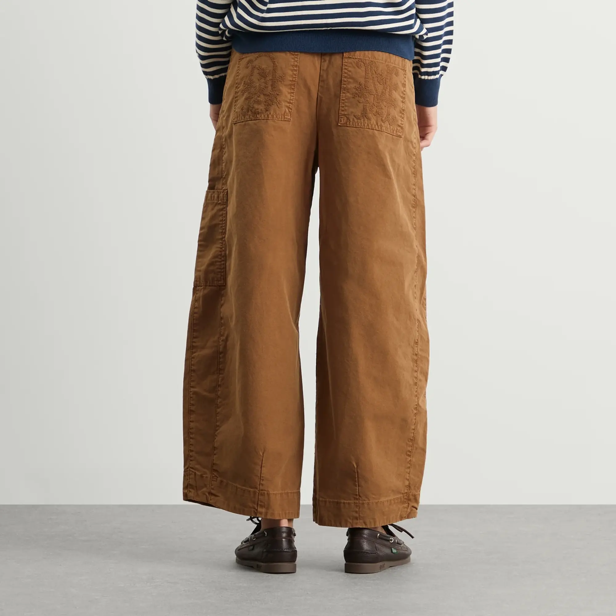 Damson Madder Women's Felix Twill Trousers Camel