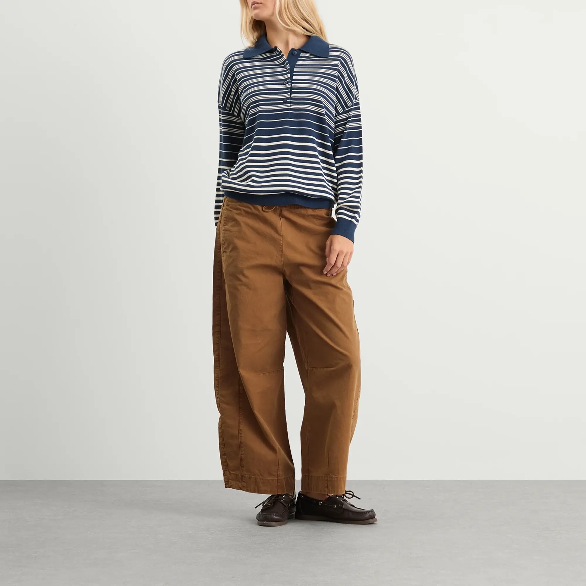 Damson Madder Women's Felix Twill Trousers Camel