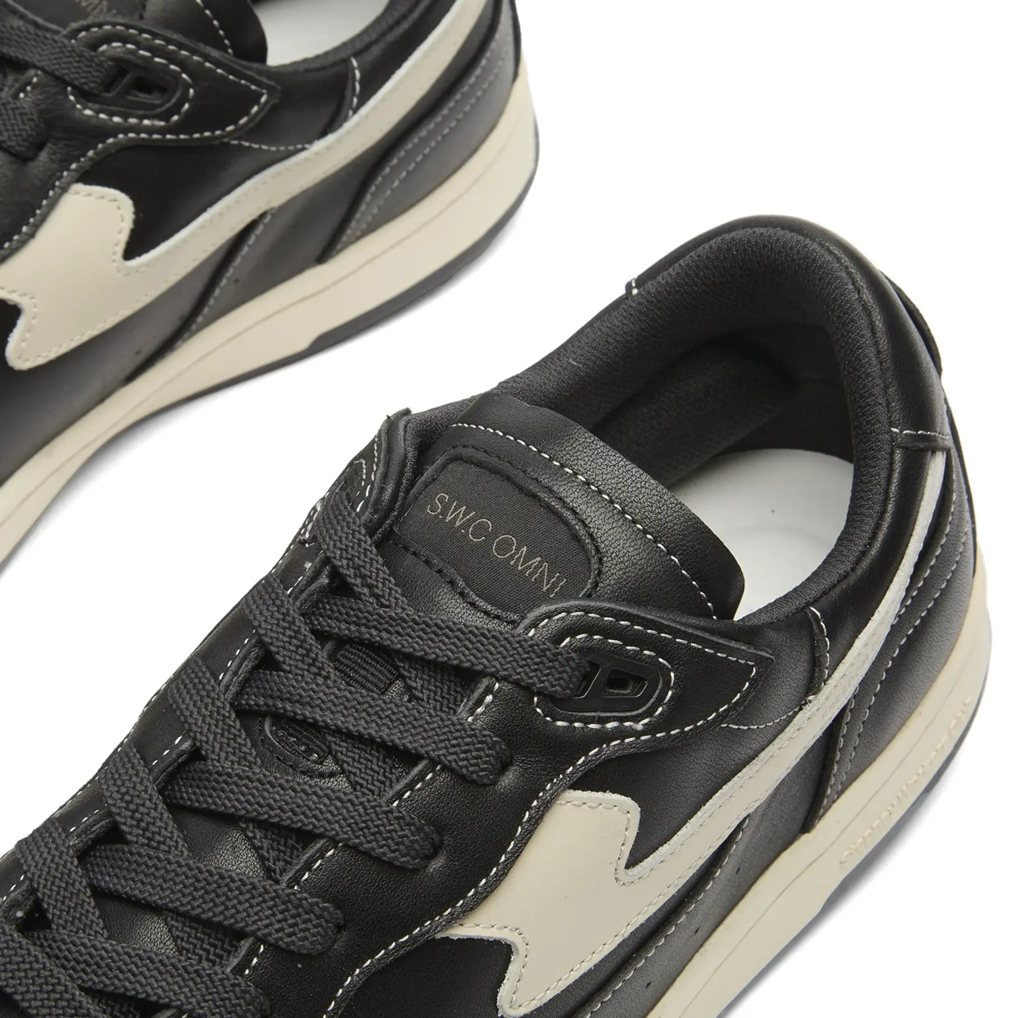 Stepney Workers Club Men's OMNI Pro-Cup S-Strike Leather Black Cream