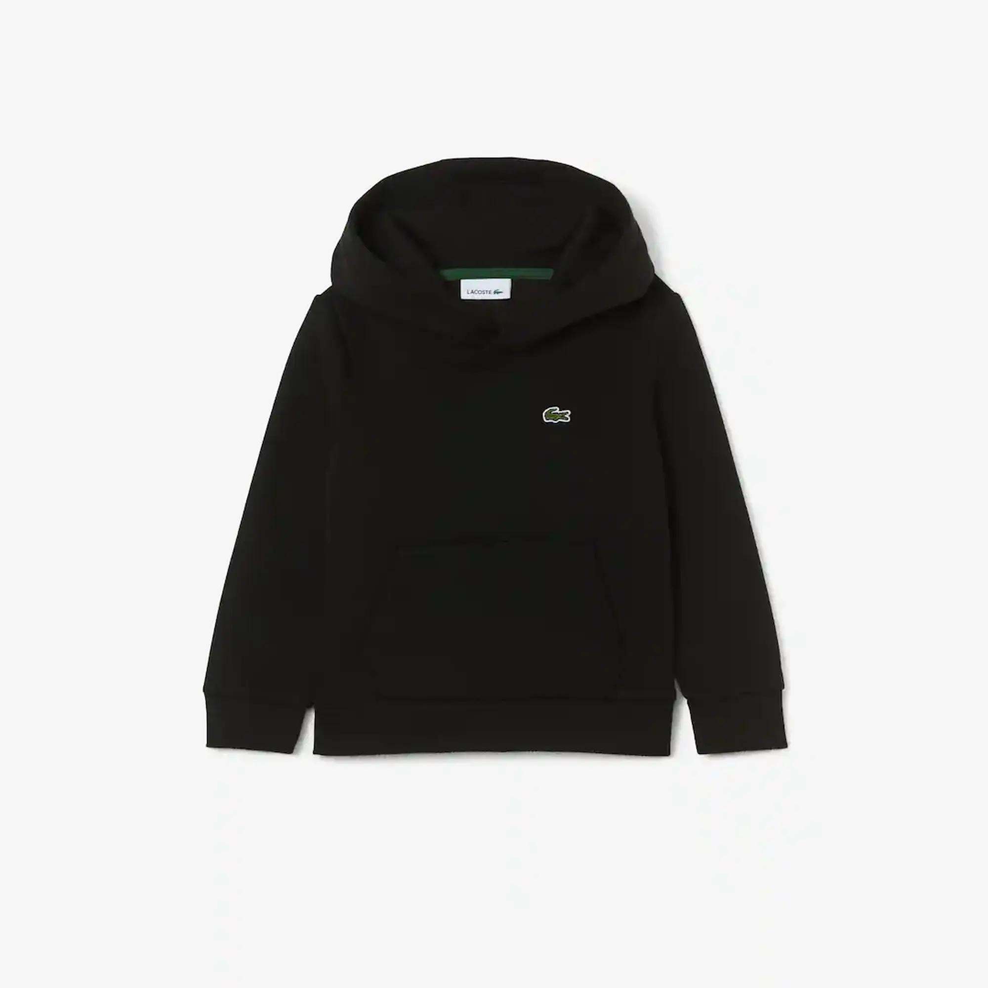 Lacoste Kangaroo Pocket Fleece Hoodie - Noir