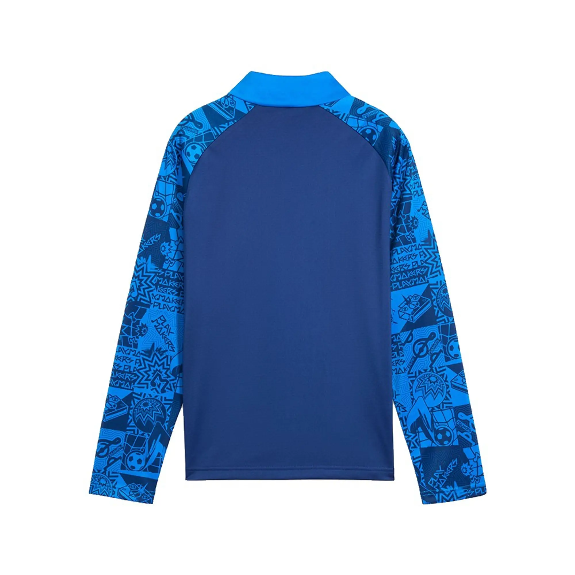PUMA Neymar Jr Playmaker Quarter-Zip Football Top Youth, Blazing Blue/White/Ultra Blue
