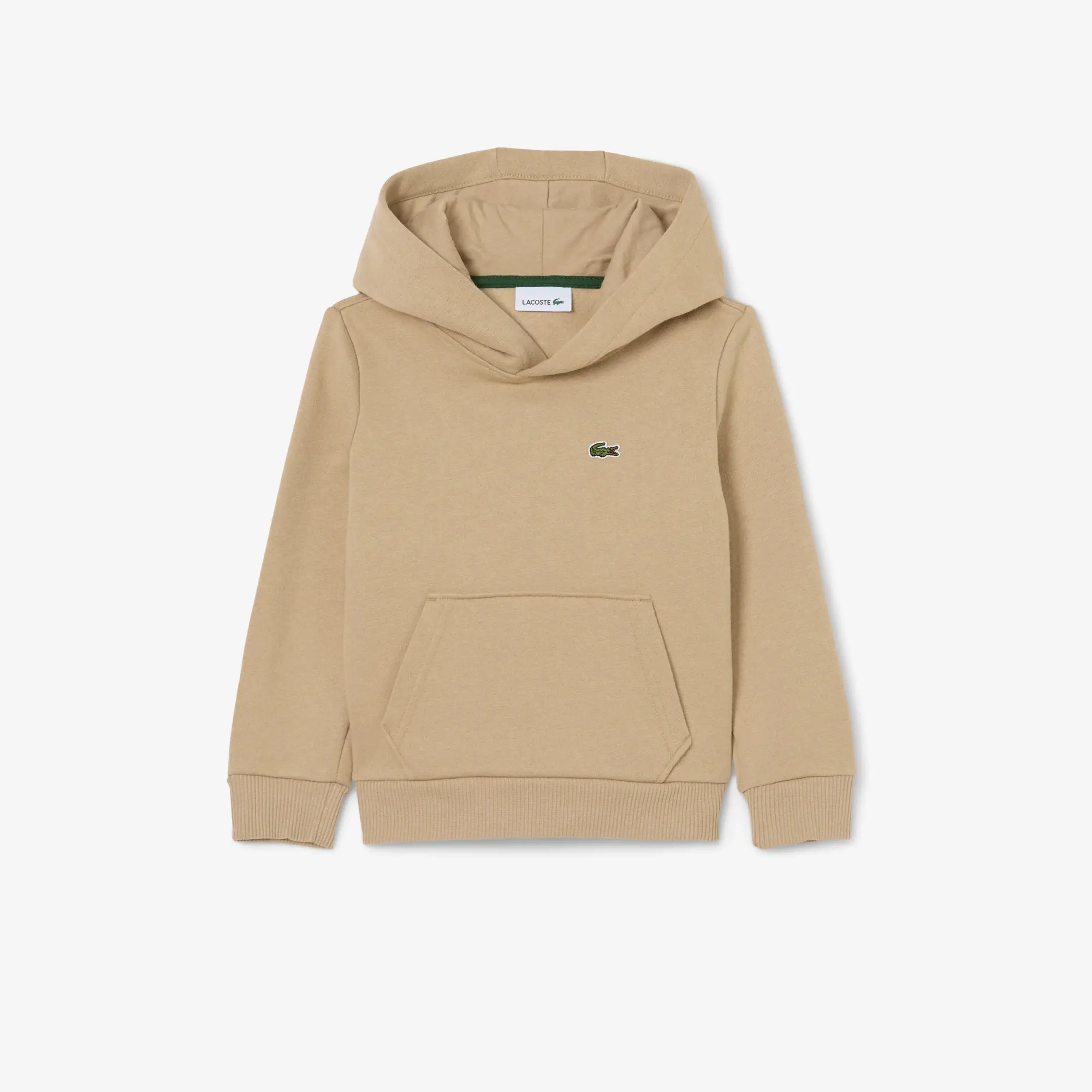 Lacoste Kangaroo Pocket Fleece Hoodie - Beige