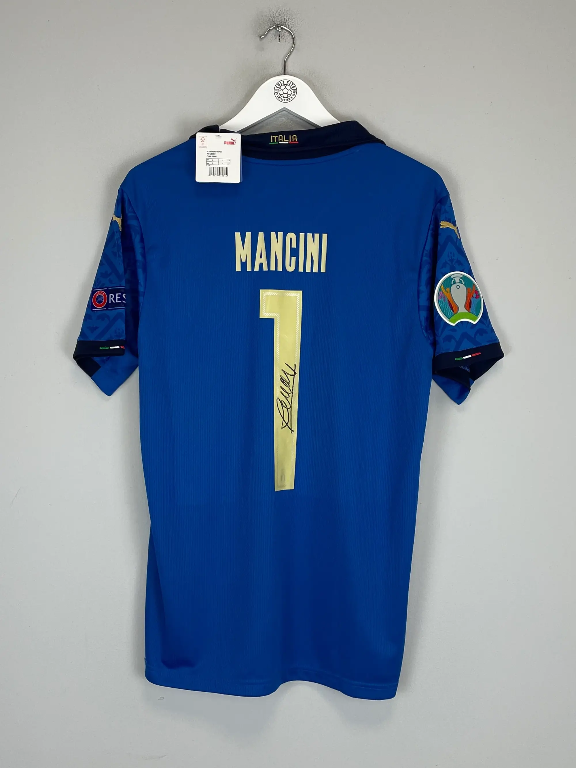 2020/21 ITALY MANCINI #1 *SIGNED* BNWT HOME SHIRT (L) PUMA | CULT KITS