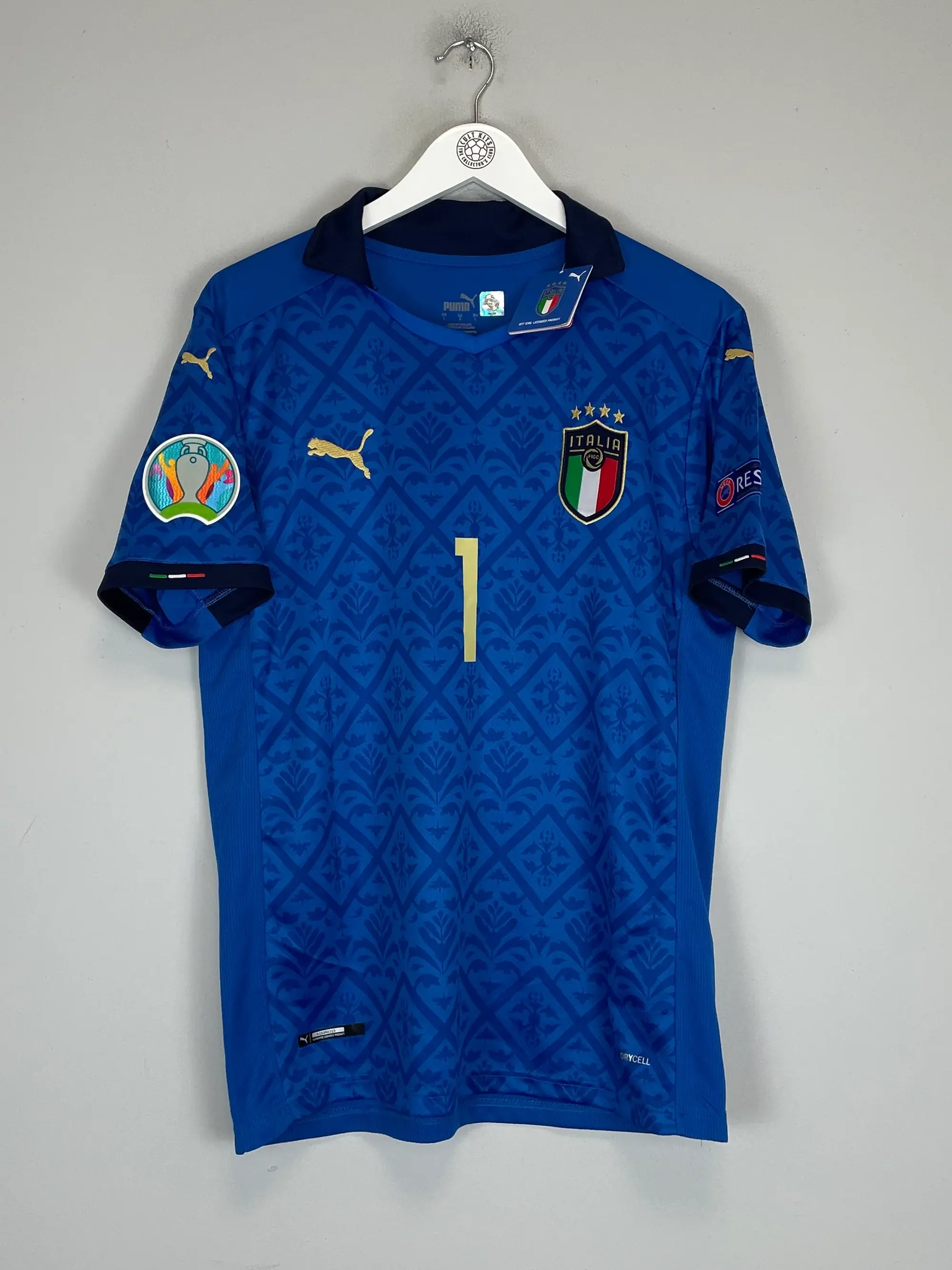 2020/21 ITALY MANCINI #1 *SIGNED* BNWT HOME SHIRT (L) PUMA | CULT KITS