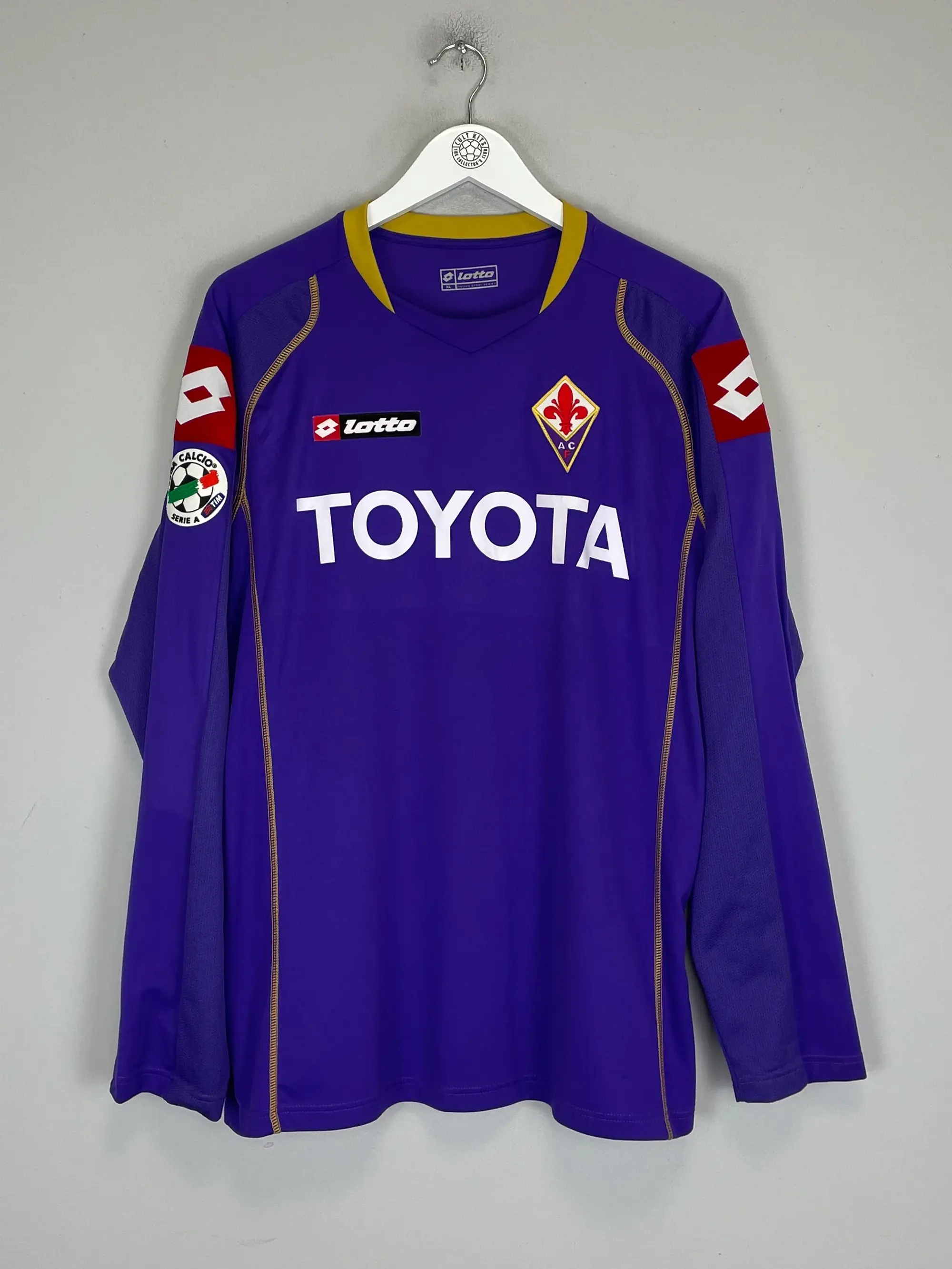 2008/09 FIORENTINA OSVALDO #9 *MATCH ISSUE* L/S HOME SHIRT (XL) LOTTO | CULT KITS