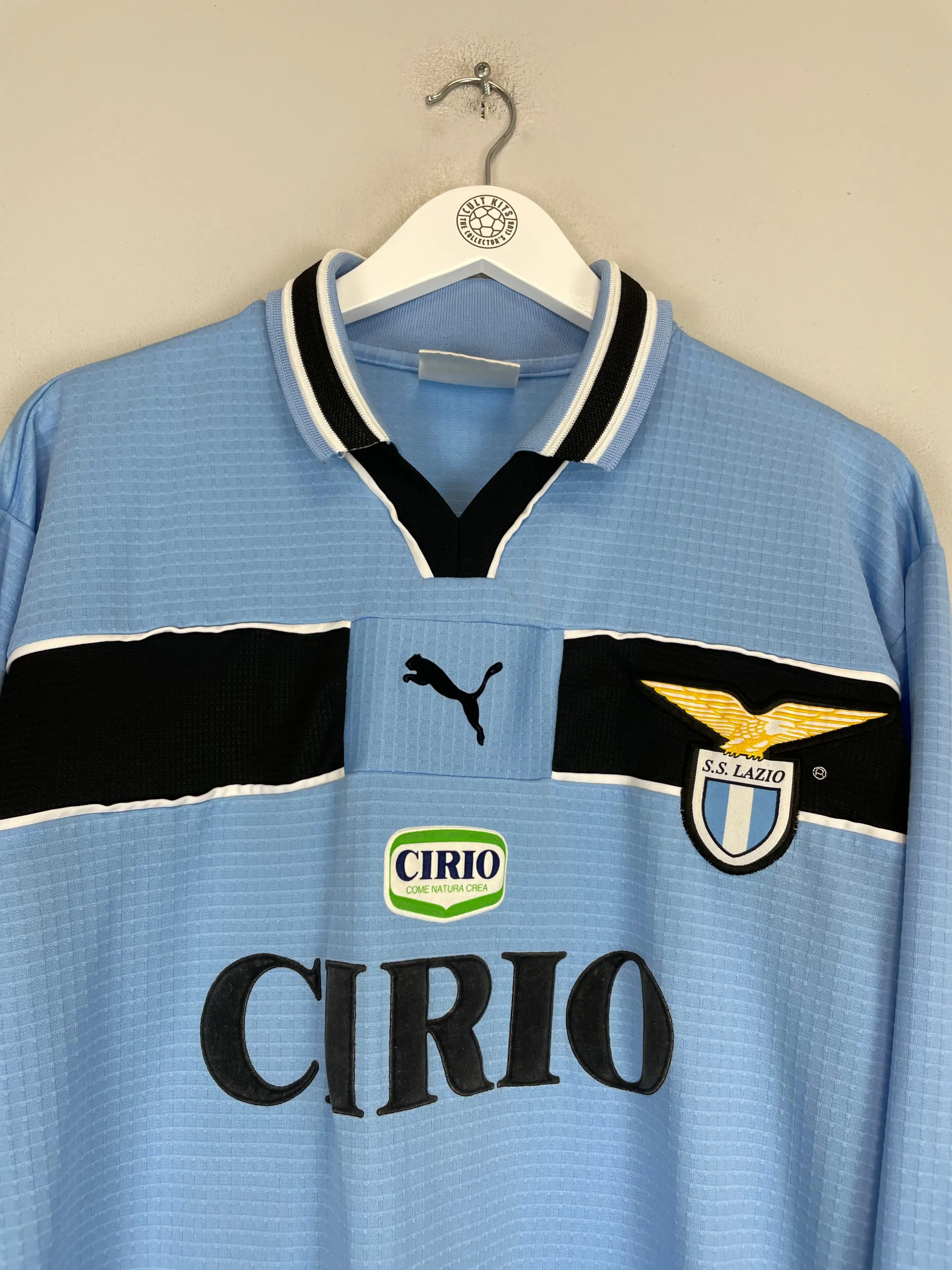 1998/99 LAZIO SALAS #9 *MATCH ISSUE* L/S AWAY SHIRT (XL) PUMA | CULT KITS