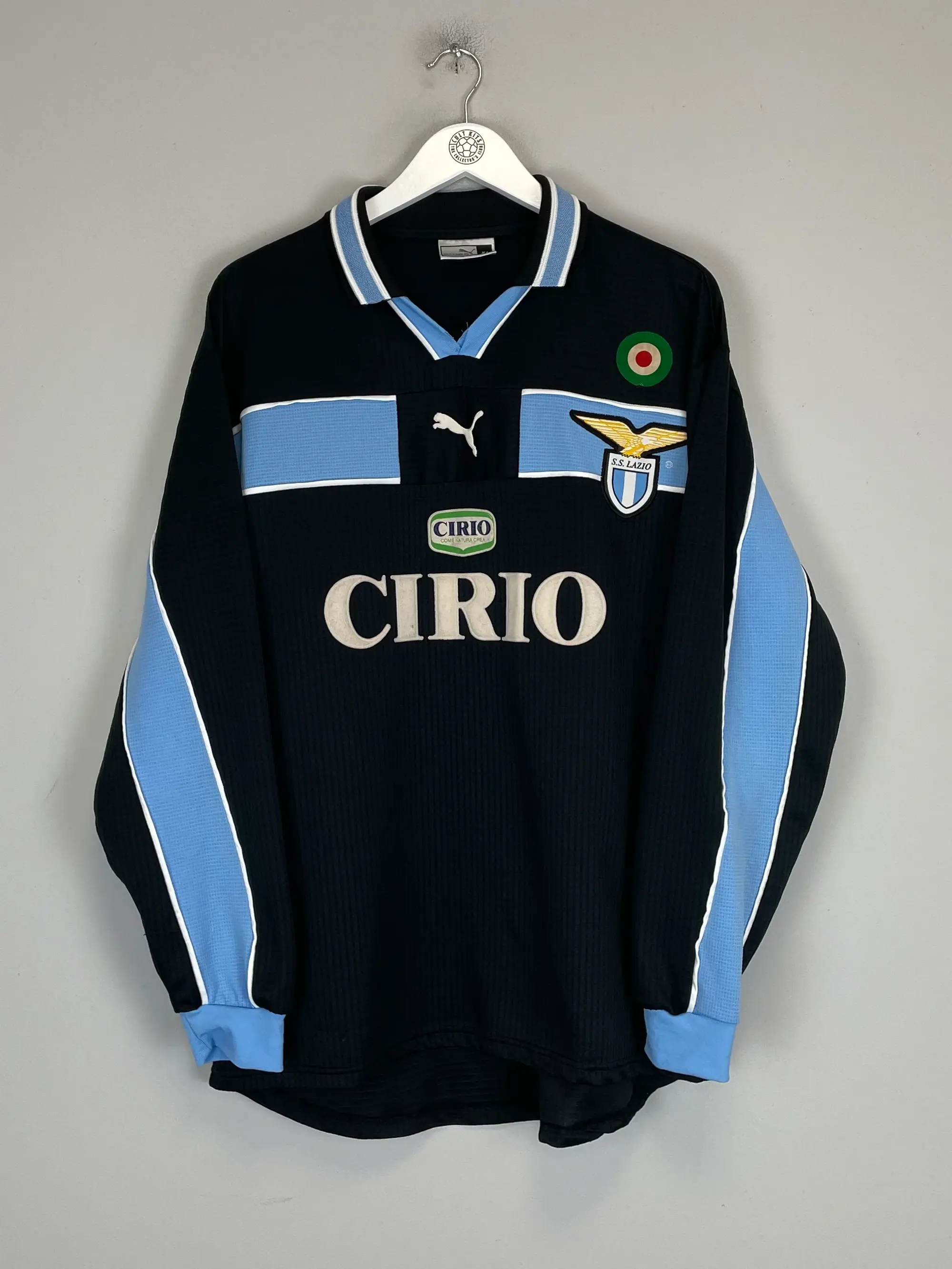 1998/99 LAZIO SALAS #9 *MATCH ISSUE* L/S AWAY SHIRT (XL) PUMA | CULT KITS
