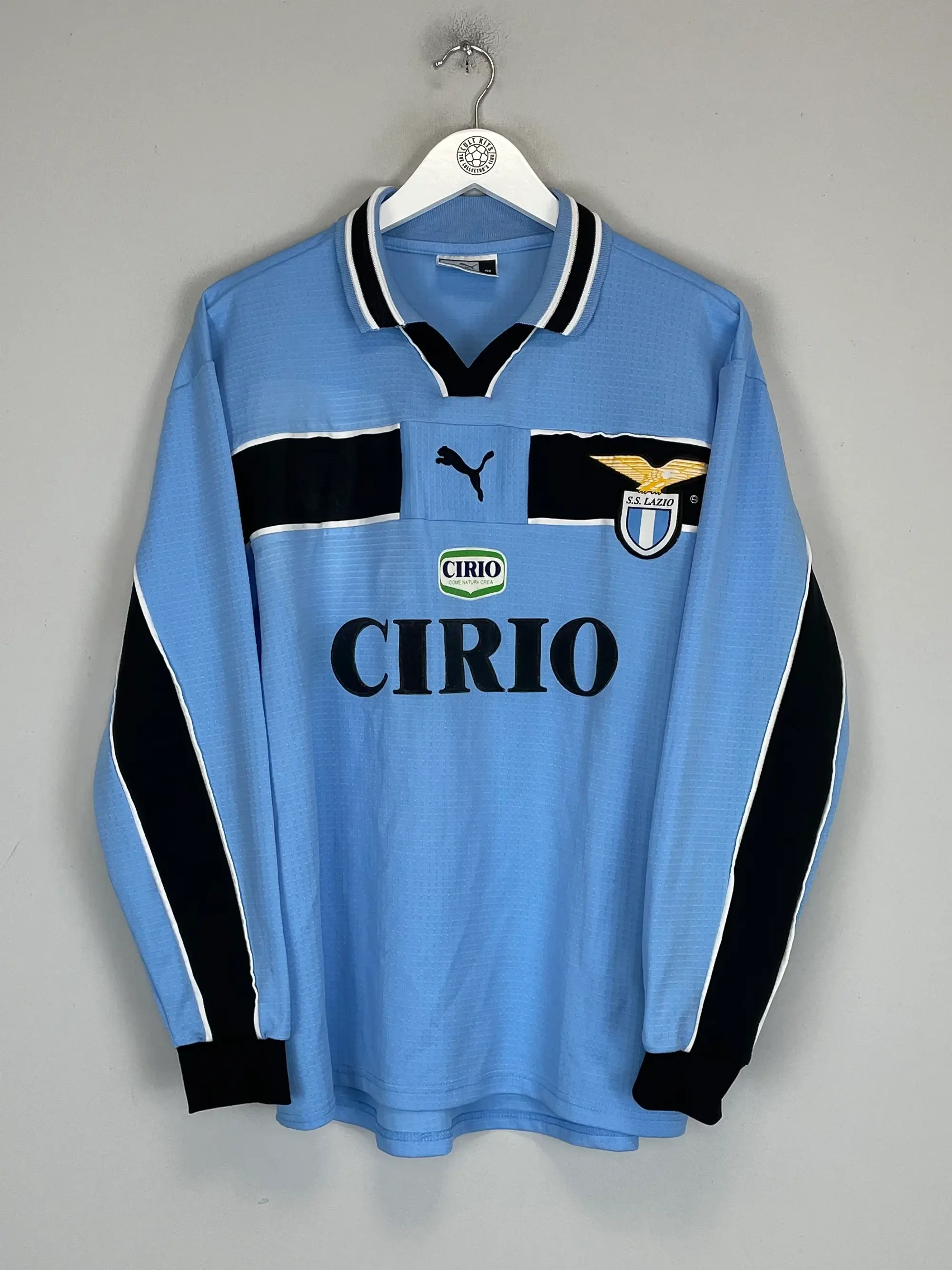 1998/99 LAZIO SALAS #9 *MATCH ISSUE* L/S AWAY SHIRT (XL) PUMA | CULT KITS