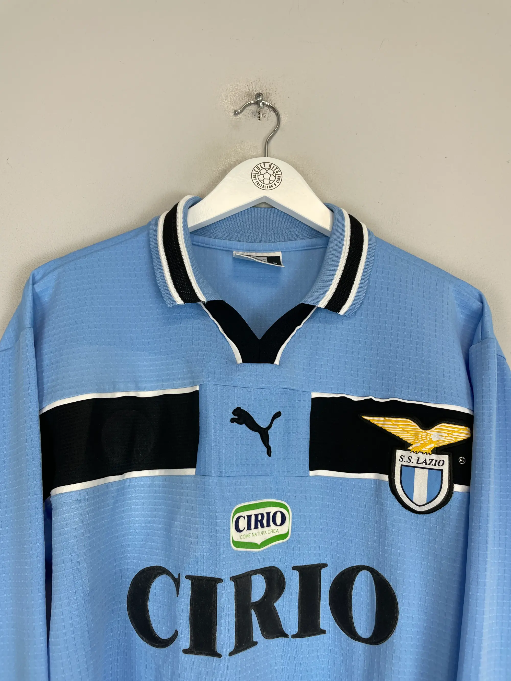 1998/99 LAZIO SALAS #9 *MATCH ISSUE* L/S AWAY SHIRT (XL) PUMA | CULT KITS