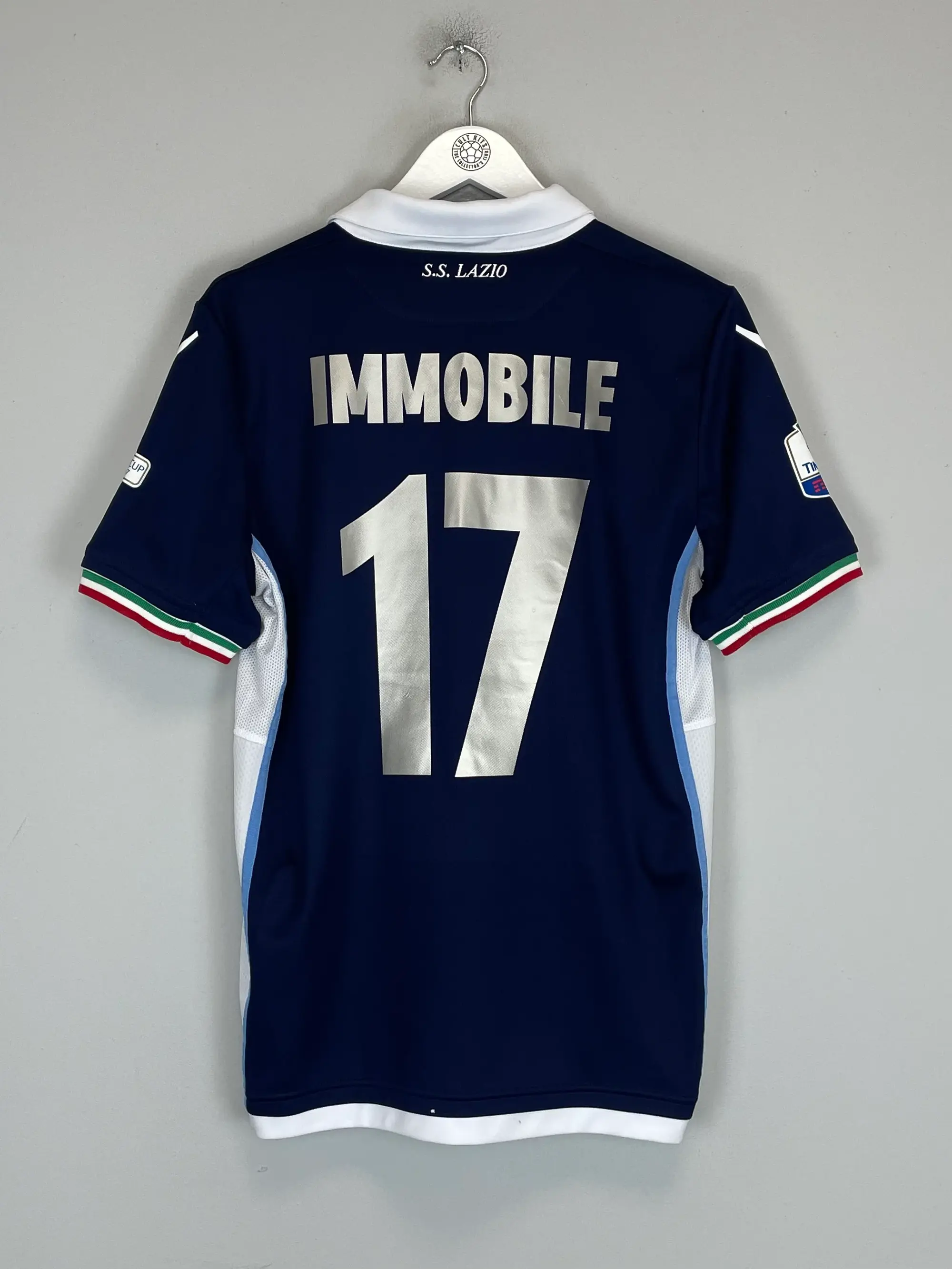 2016/17 LAZIO IMMOBILE #17 COPPA ITALIA FINAL *MATCH ISSUE* AWAY SHIRT (M) MACRON | CULT KITS