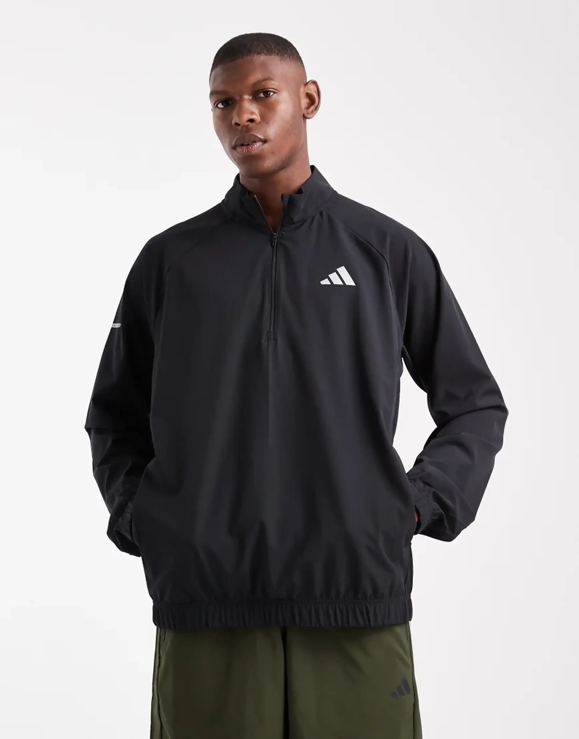 Adidas Performance Training Essentials Holiday Pack1/4 Zip In Black