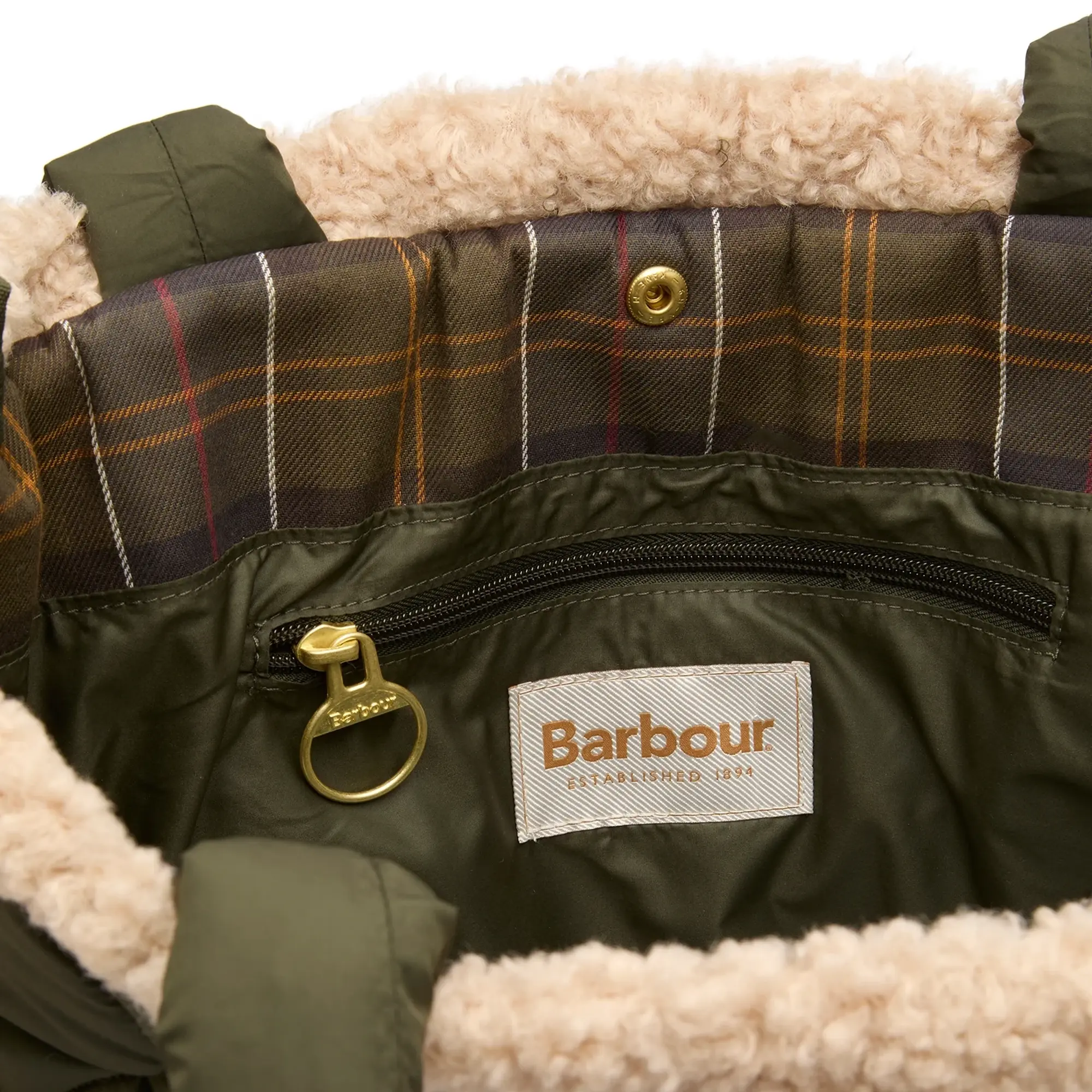 Barbour Women's Marnie Quilt Tote Bag Olive