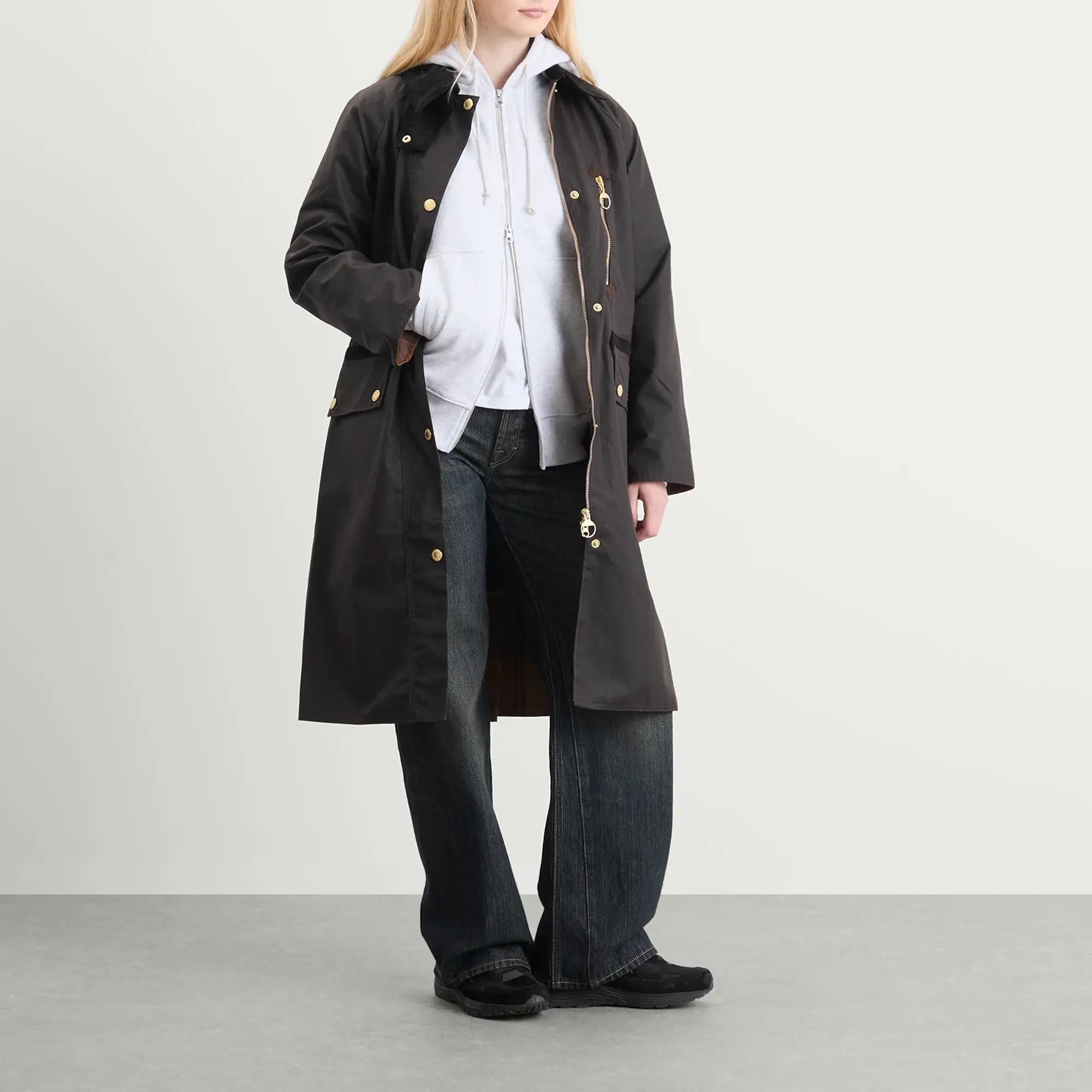 Barbour Women's Evette Wax Jacket Rustic/Muted Tartan