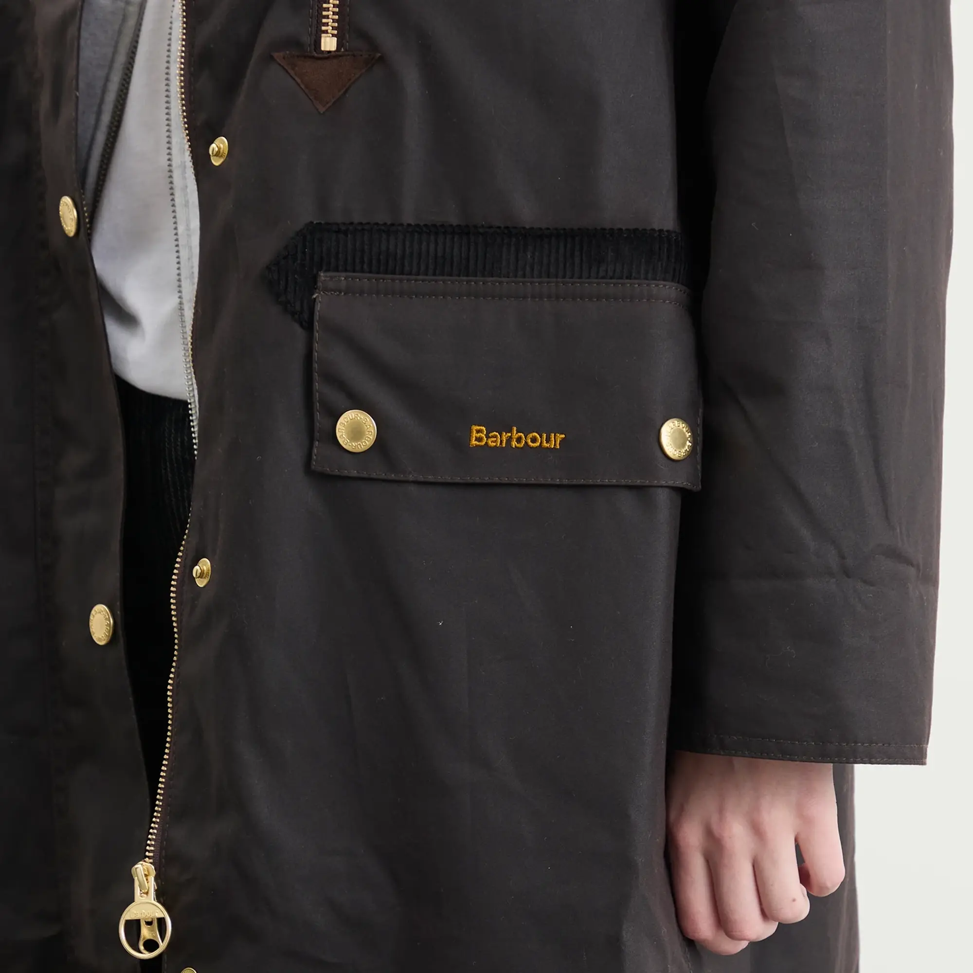 Barbour Women's Evette Wax Jacket Rustic/Muted Tartan