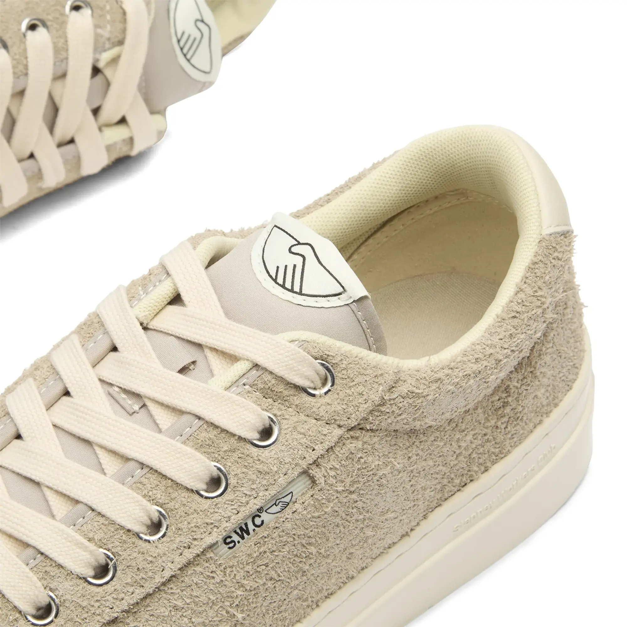 Stepney Workers Club Men's Dellow 02 Suede Sneaker Taupe
