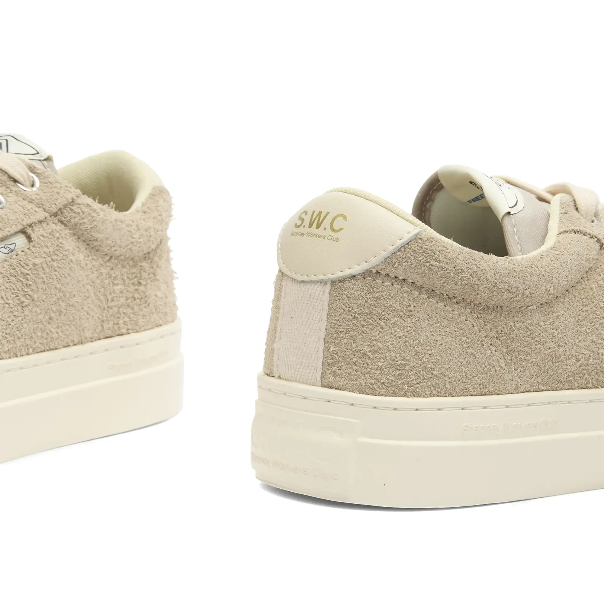 Stepney Workers Club Men's Dellow 02 Suede Sneaker Taupe