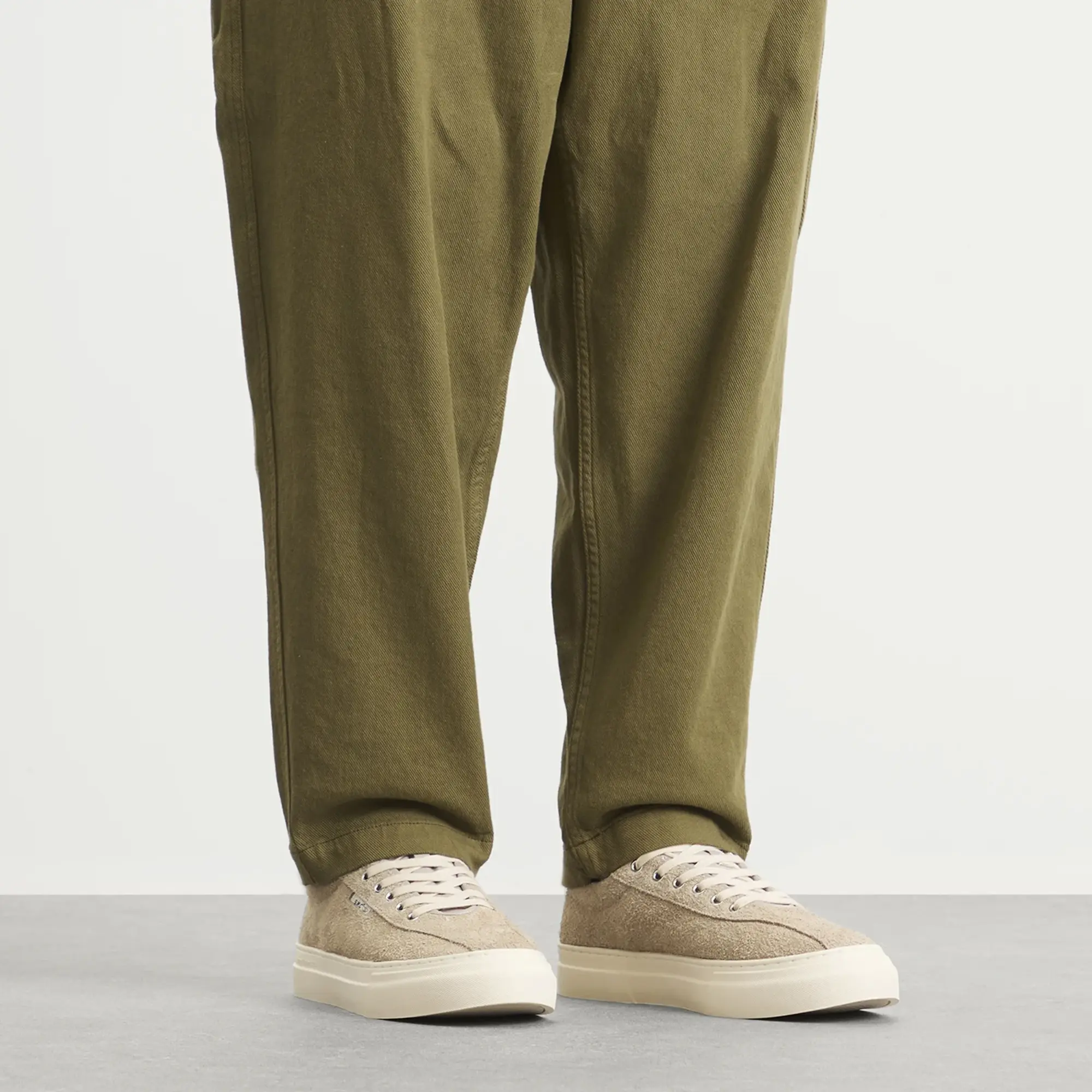 Stepney Workers Club Men's Dellow 02 Suede Sneaker Taupe
