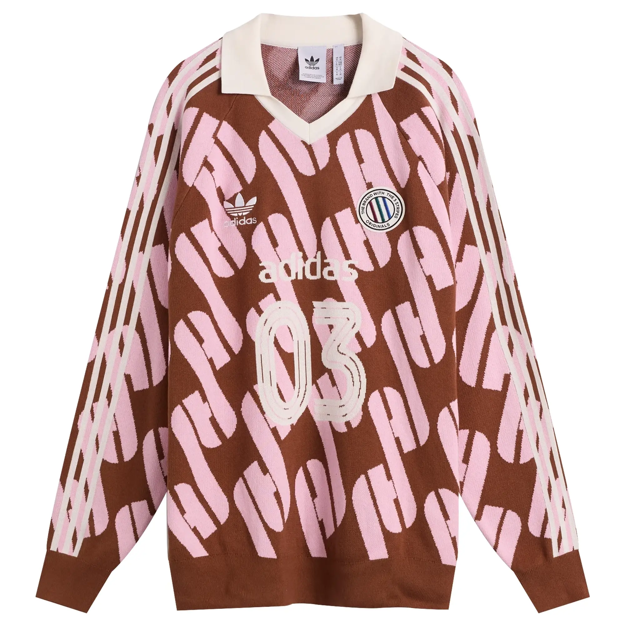 Adidas Adicolor Polo Knit Preloved Brown/True Pink
