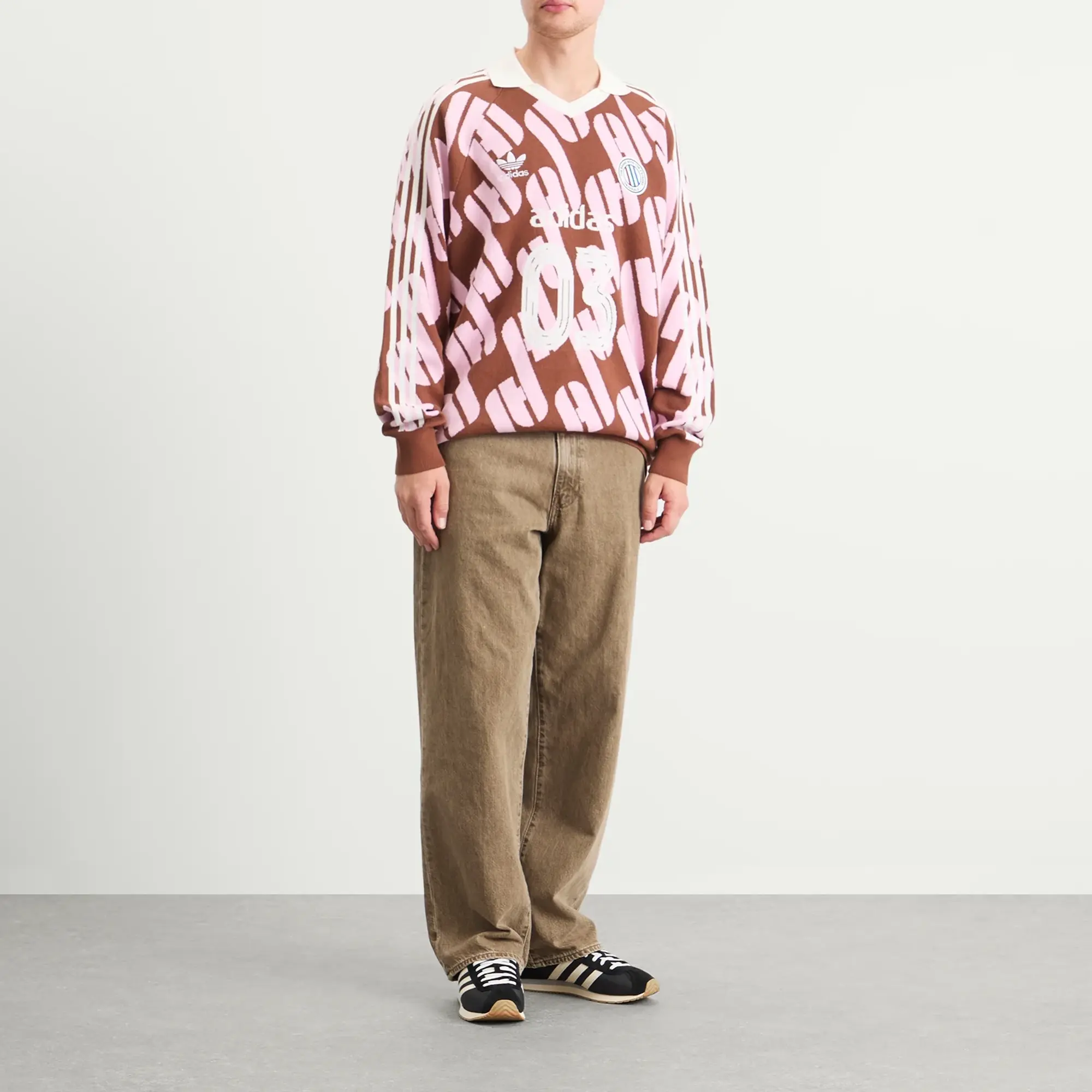 Adidas Adicolor Polo Knit Preloved Brown/True Pink