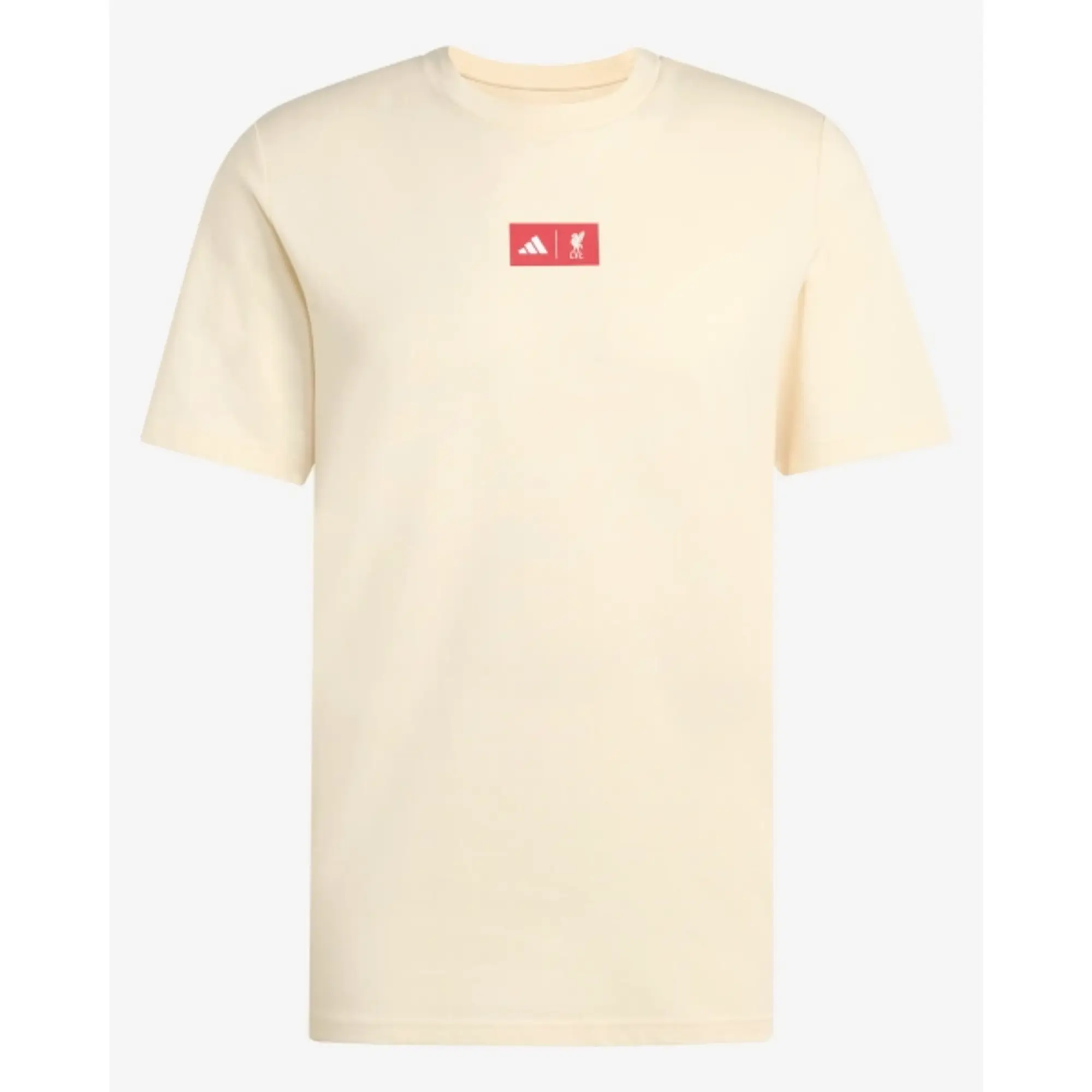 LFC adidas Mens 25/26 Graphic Tee Ecru