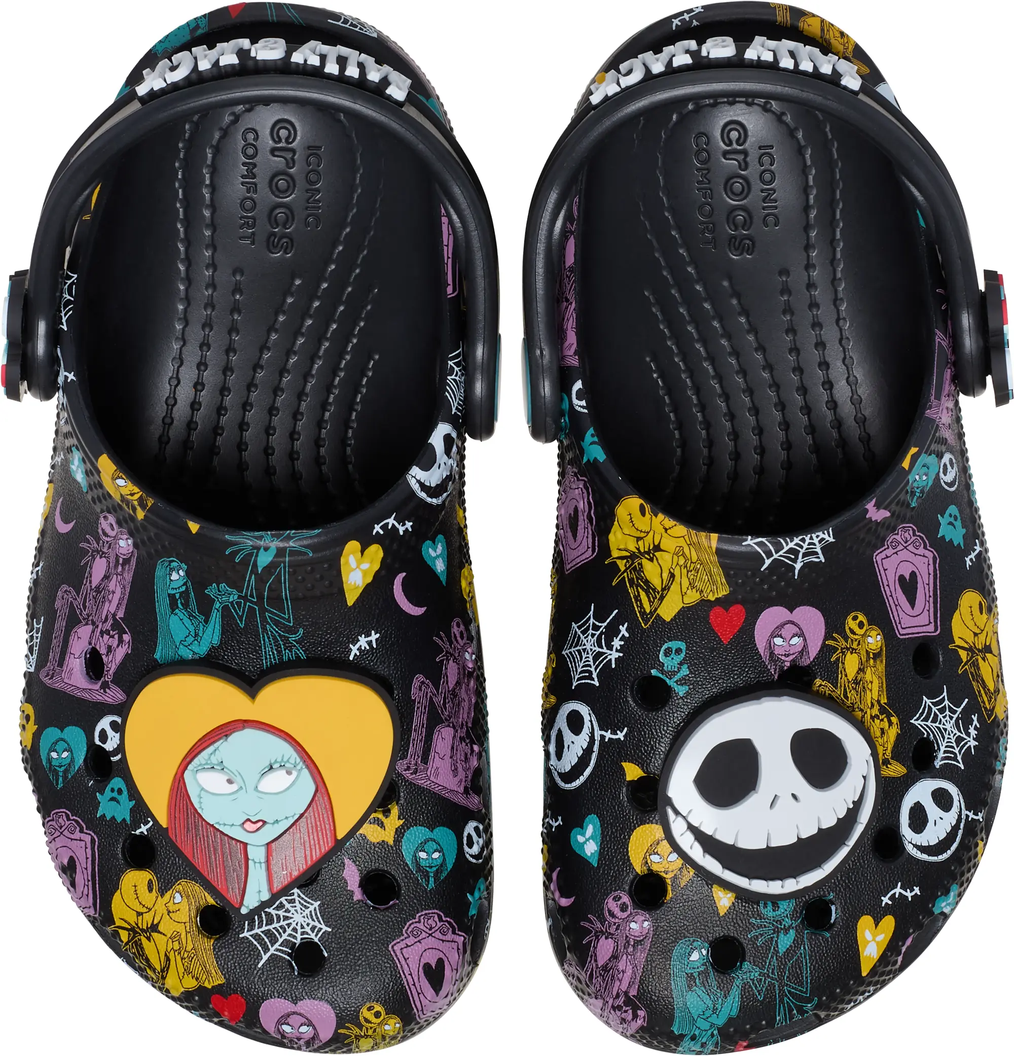 Crocs | Kids | Toddlers Disney Tim Burtons The Nightmare Before Christmas Jack and Sally Classic | Clogs | Multi | C4