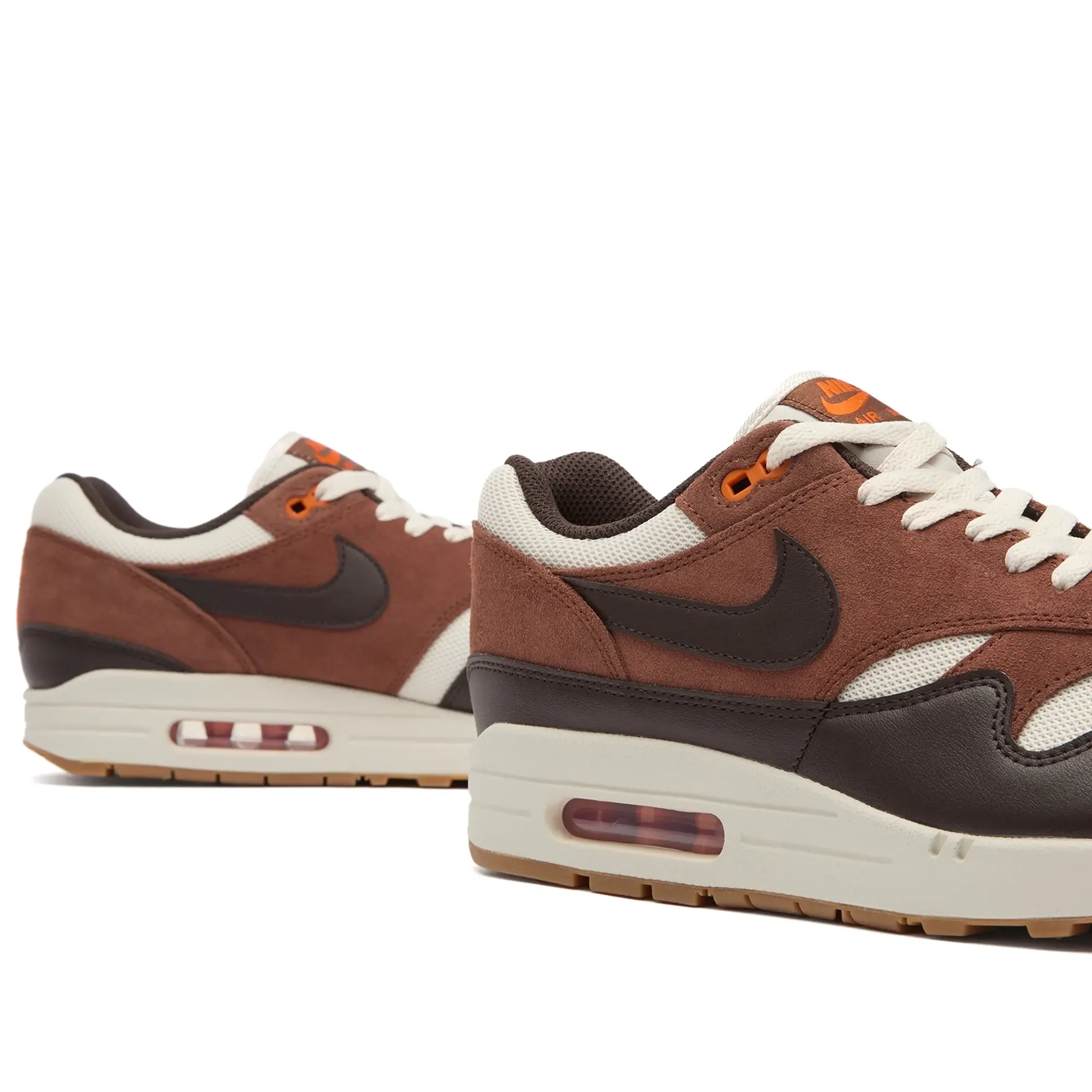 Nike Men's Air Max 1 Ess Sneaker Brown/Orange