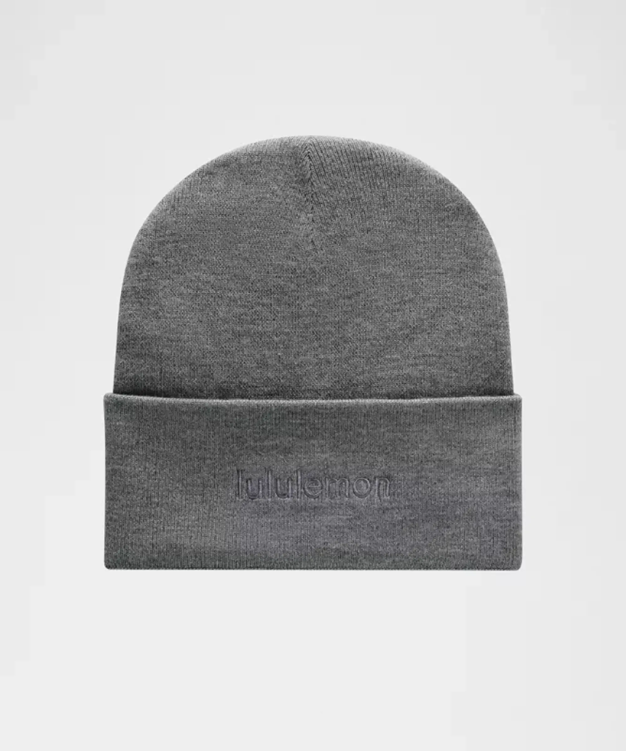 lululemon – Warm Revelation Beanie Hat Wordmark – Color Grey
