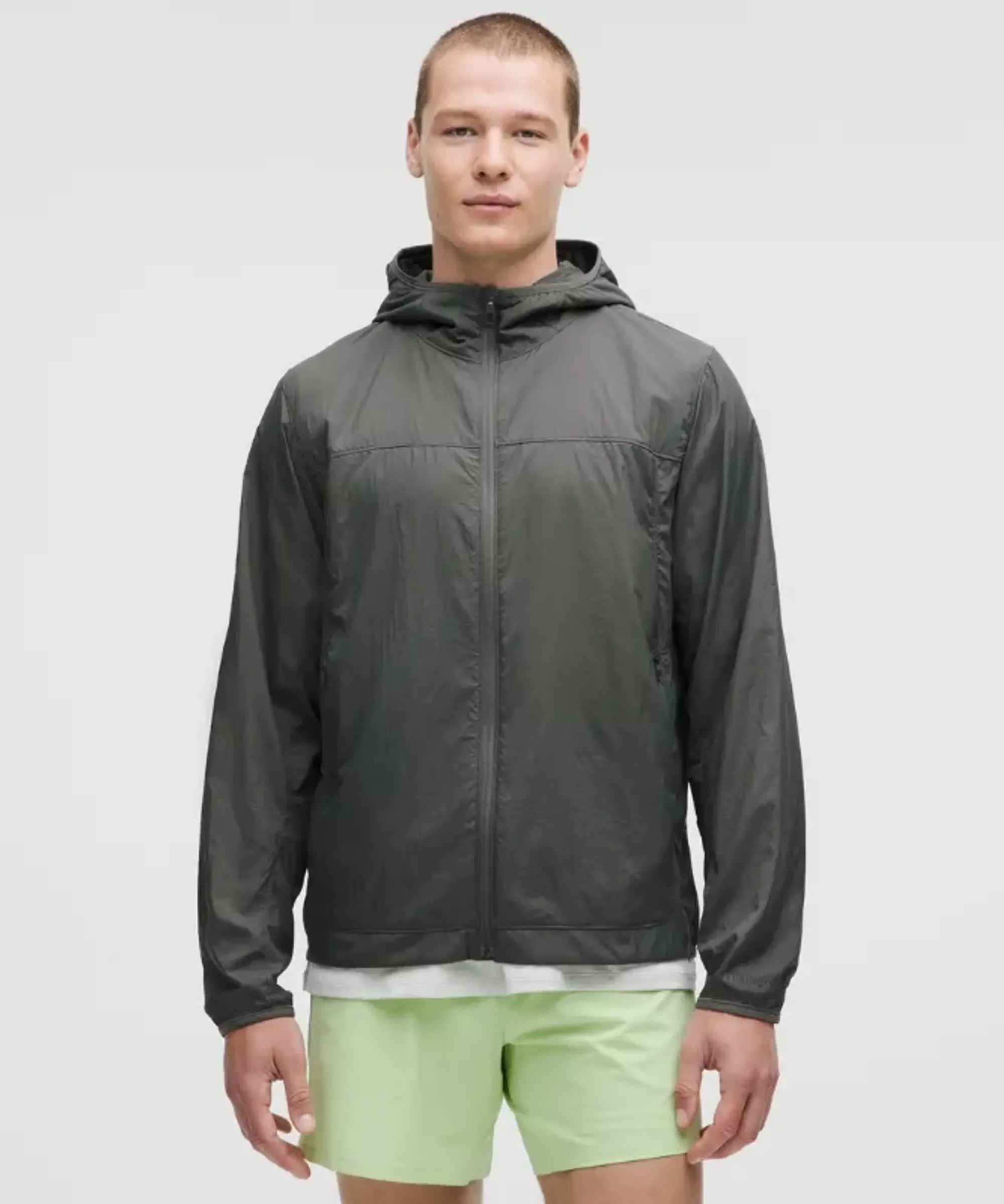lululemon – Men’s InsulEight Cold-Weather Run Shell – Color Green – Size Medium