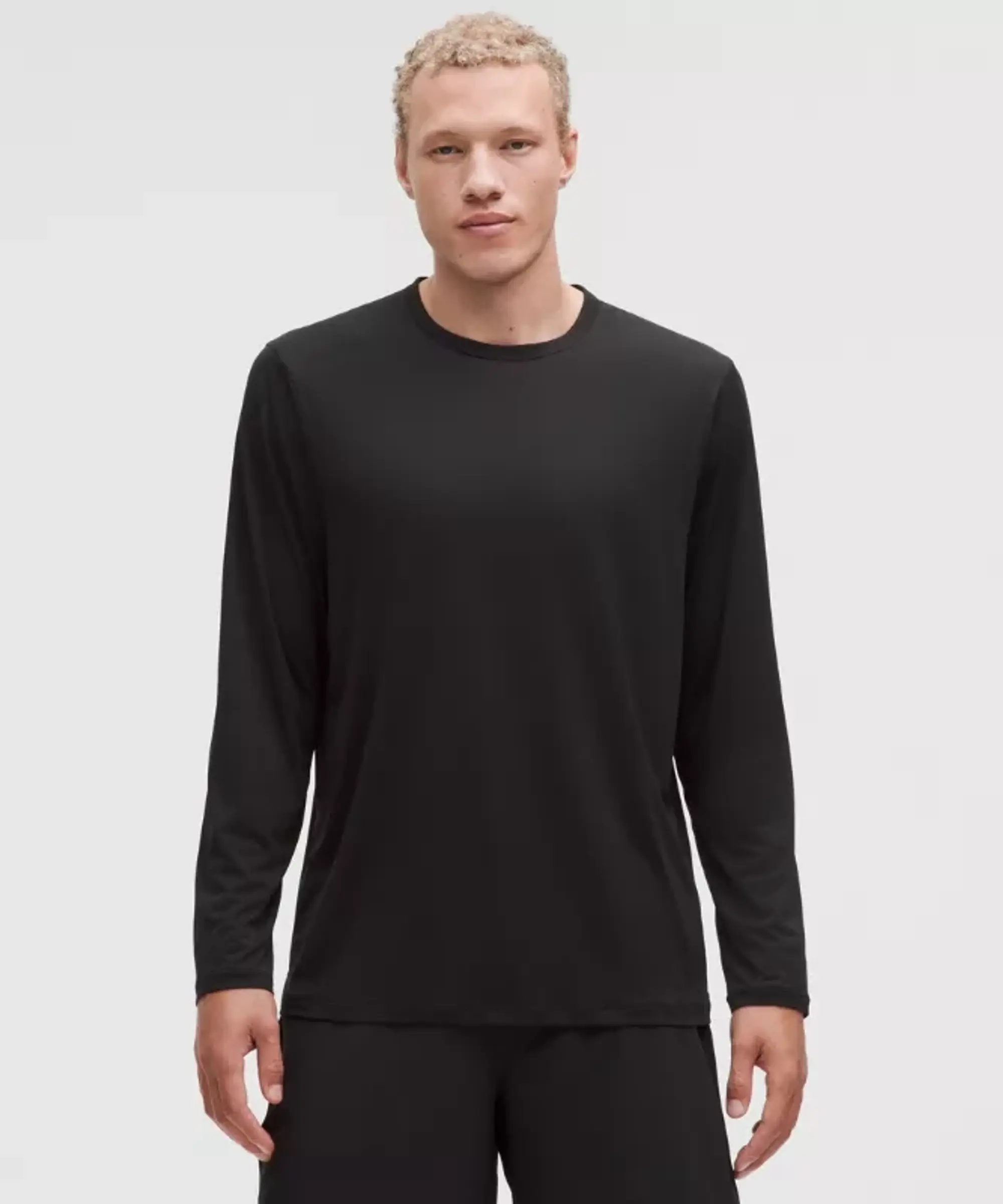 lululemon – Men's Mile Maker Lightweight Long-Sleeve Shirt – Color Black – Size Small