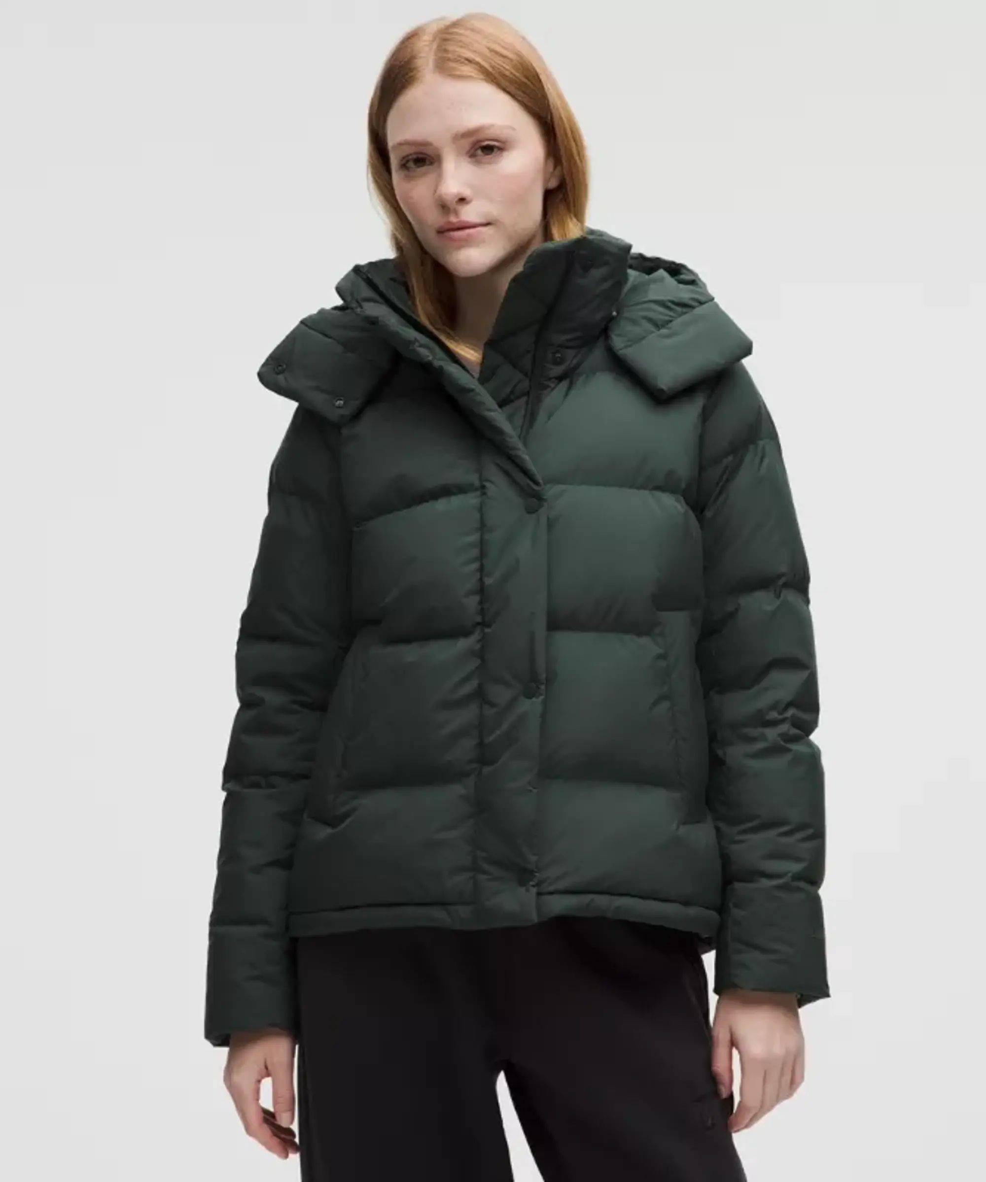 lululemon – Women's Wunder Puff 600-Down-Fill Jacket – Color Green – Size 12