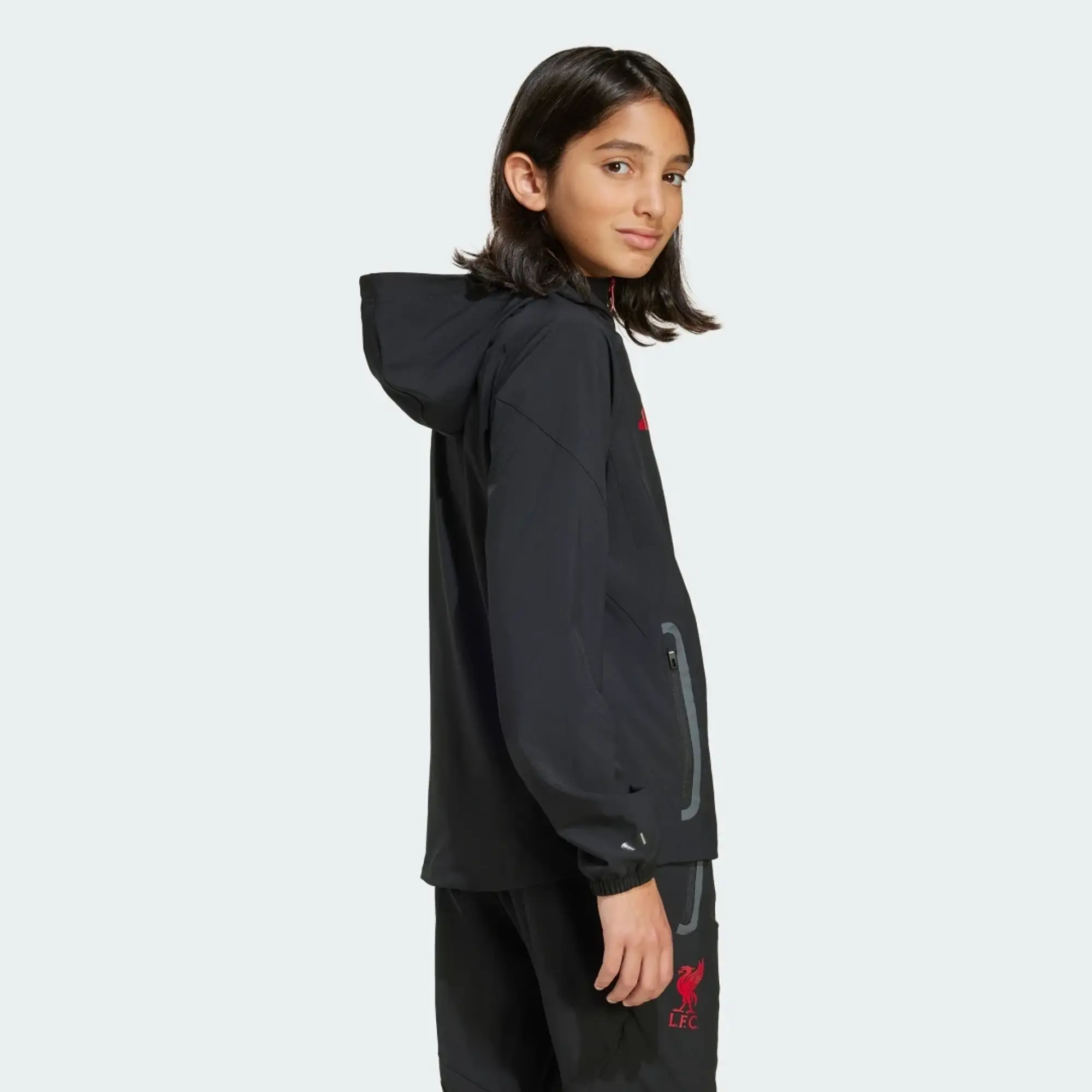 adidas Liverpool FC Tiro 25 Competition Vis Tech Travel Jacket Kids