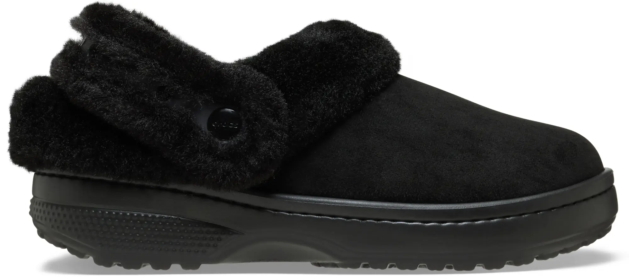 Crocs | Unisex | Classic Unfurgettable Vegan Suede | Clogs | Black | W4/M3