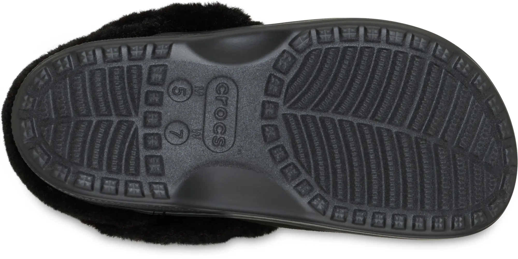 Crocs | Unisex | Classic Unfurgettable Vegan Suede | Clogs | Black | W4/M3