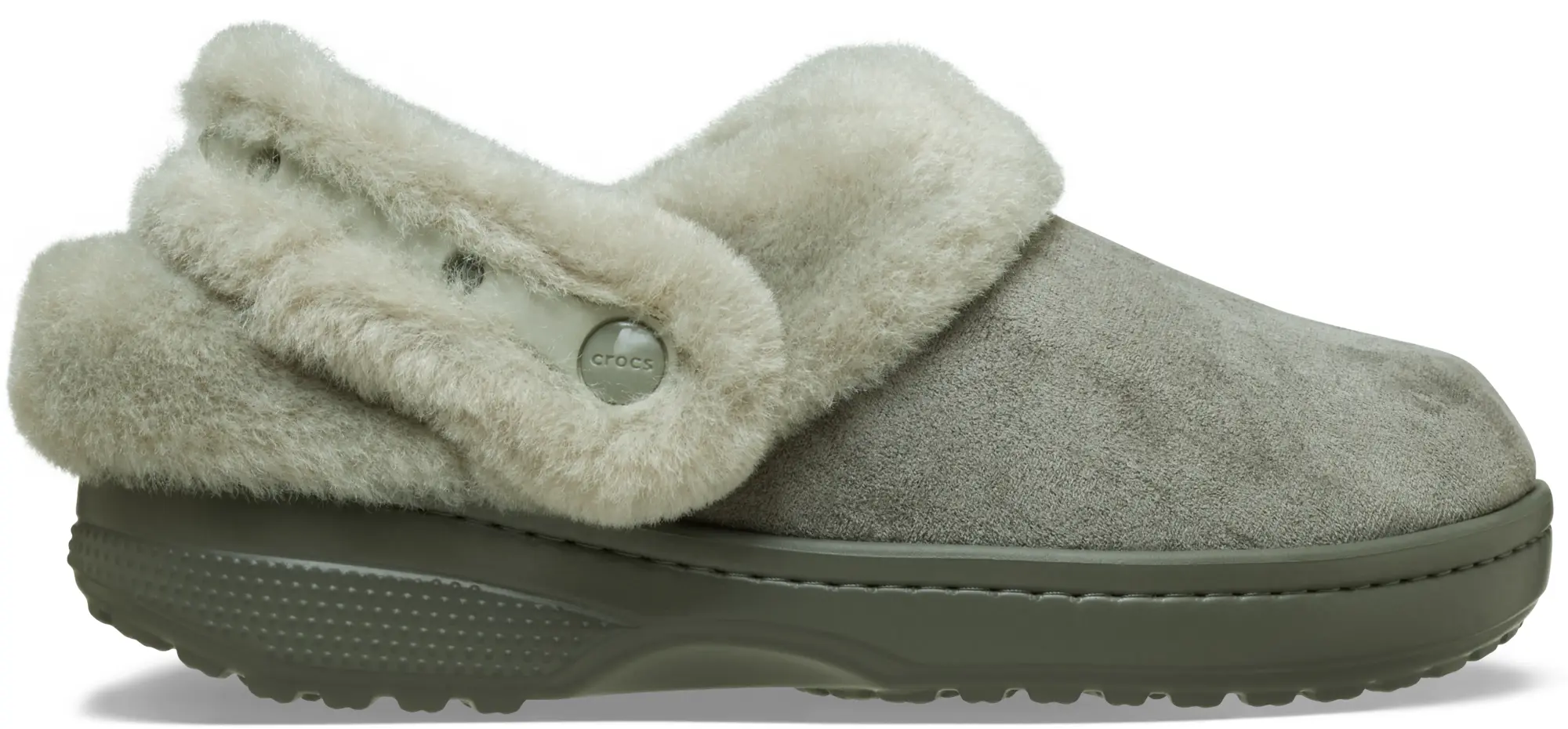Crocs | Unisex | Classic Unfurgettable Vegan Suede | Clogs | Galactic Grey | W4/M3