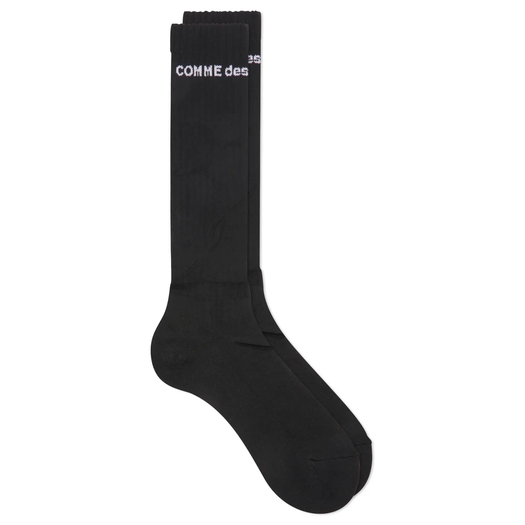 Comme des Garçons Homme Plus Men's Logo Crew Sock Black