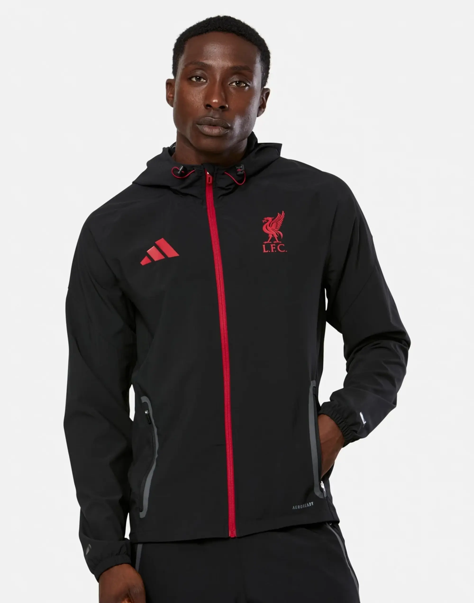 Men's adidas Adults V-Tech Track Jacket in Black 