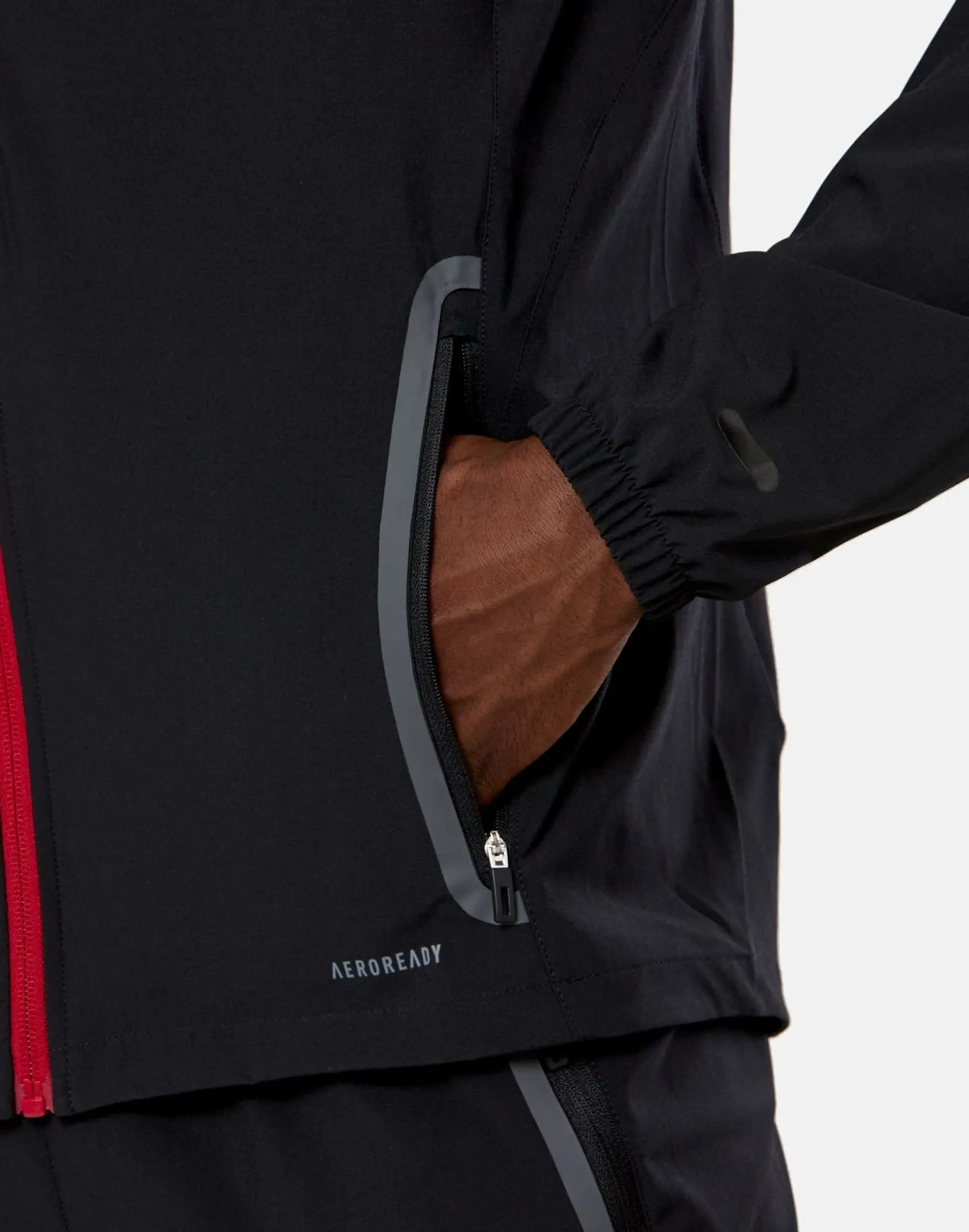 Men's adidas Adults V-Tech Track Jacket in Black 