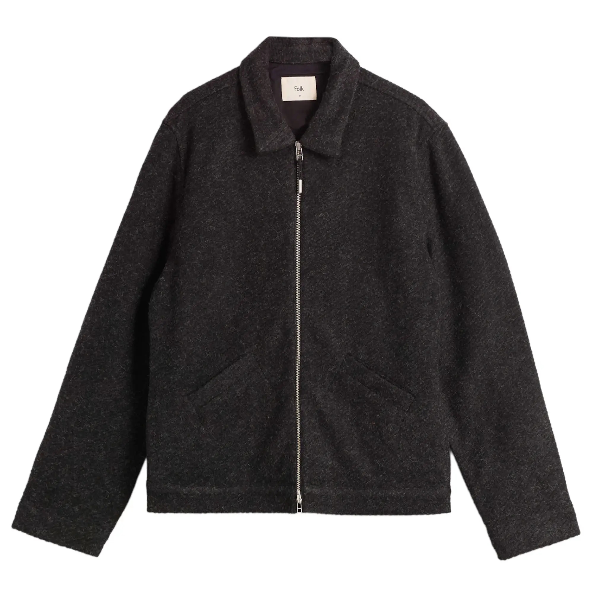 Folk Men's Signal Blouson Charcoal Wool Twill