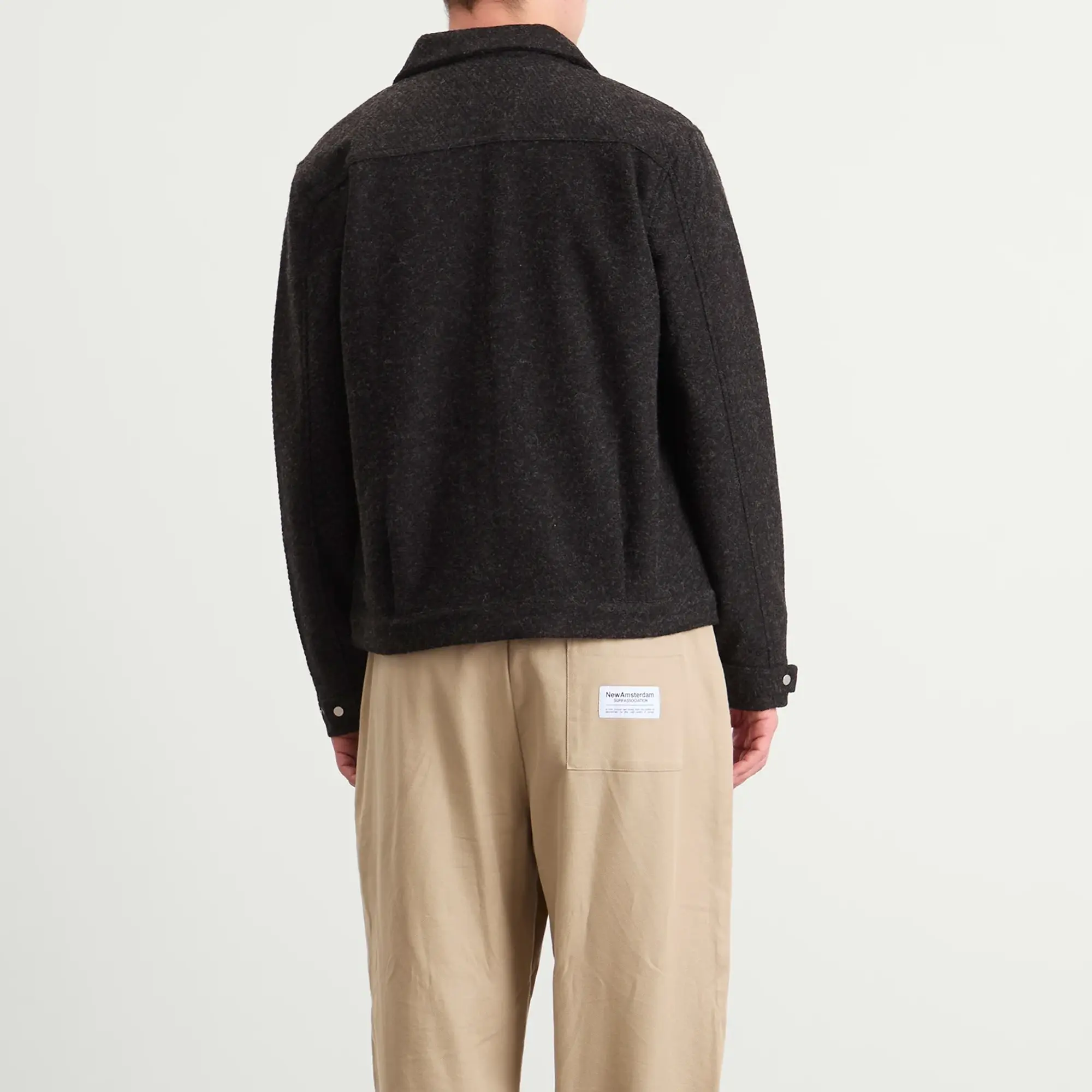 Folk Men's Signal Blouson Charcoal Wool Twill